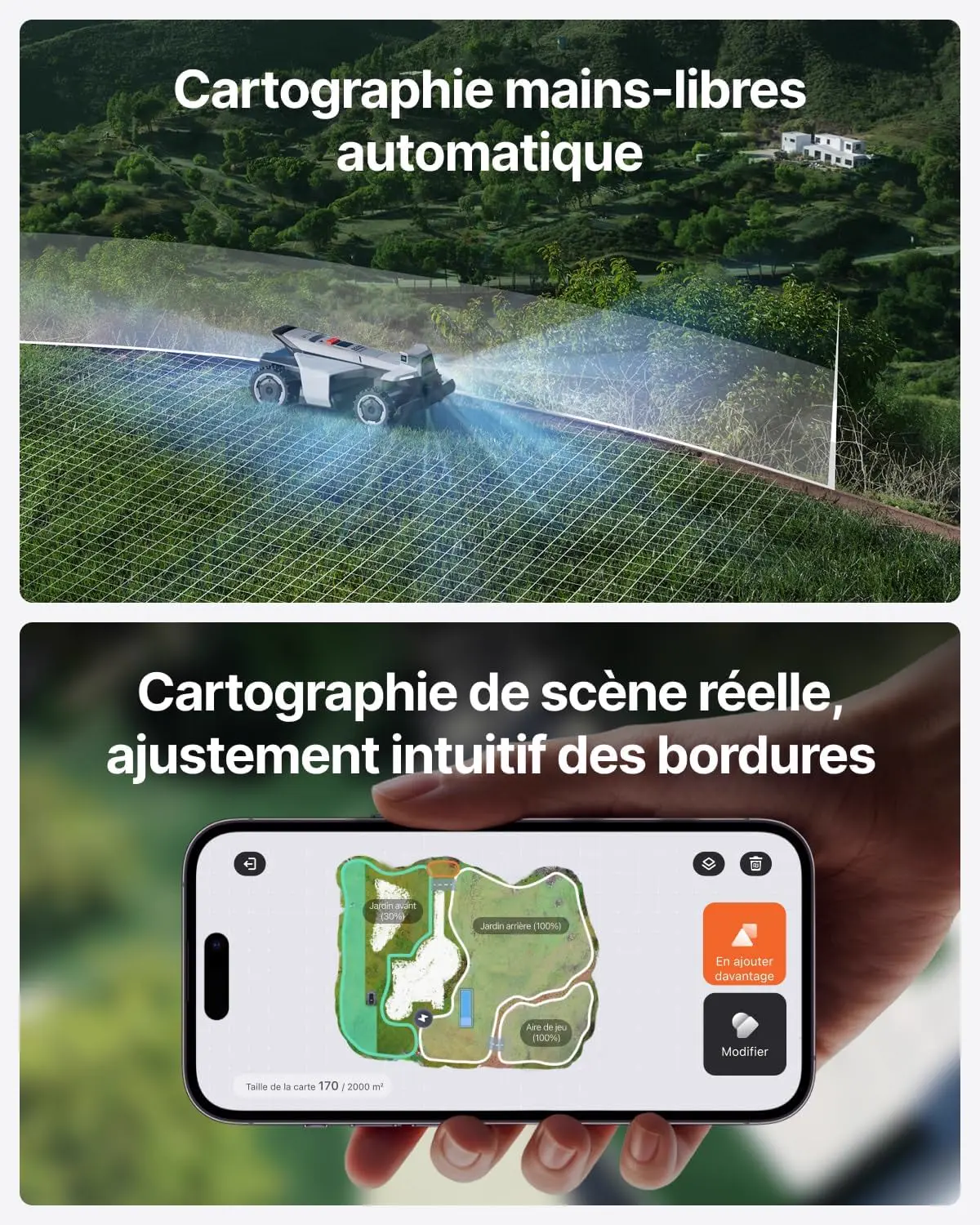 Robot tondeuse gris 000 m² vue 6