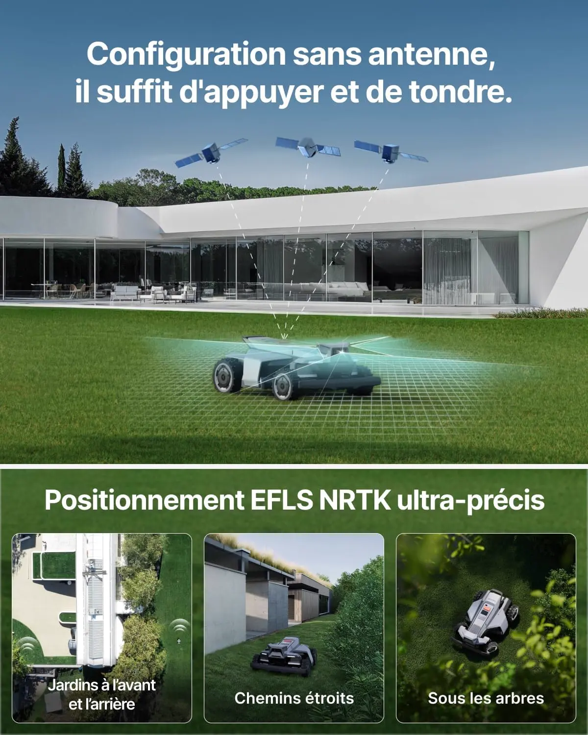 Robot tondeuse gris 000 m² vue 7