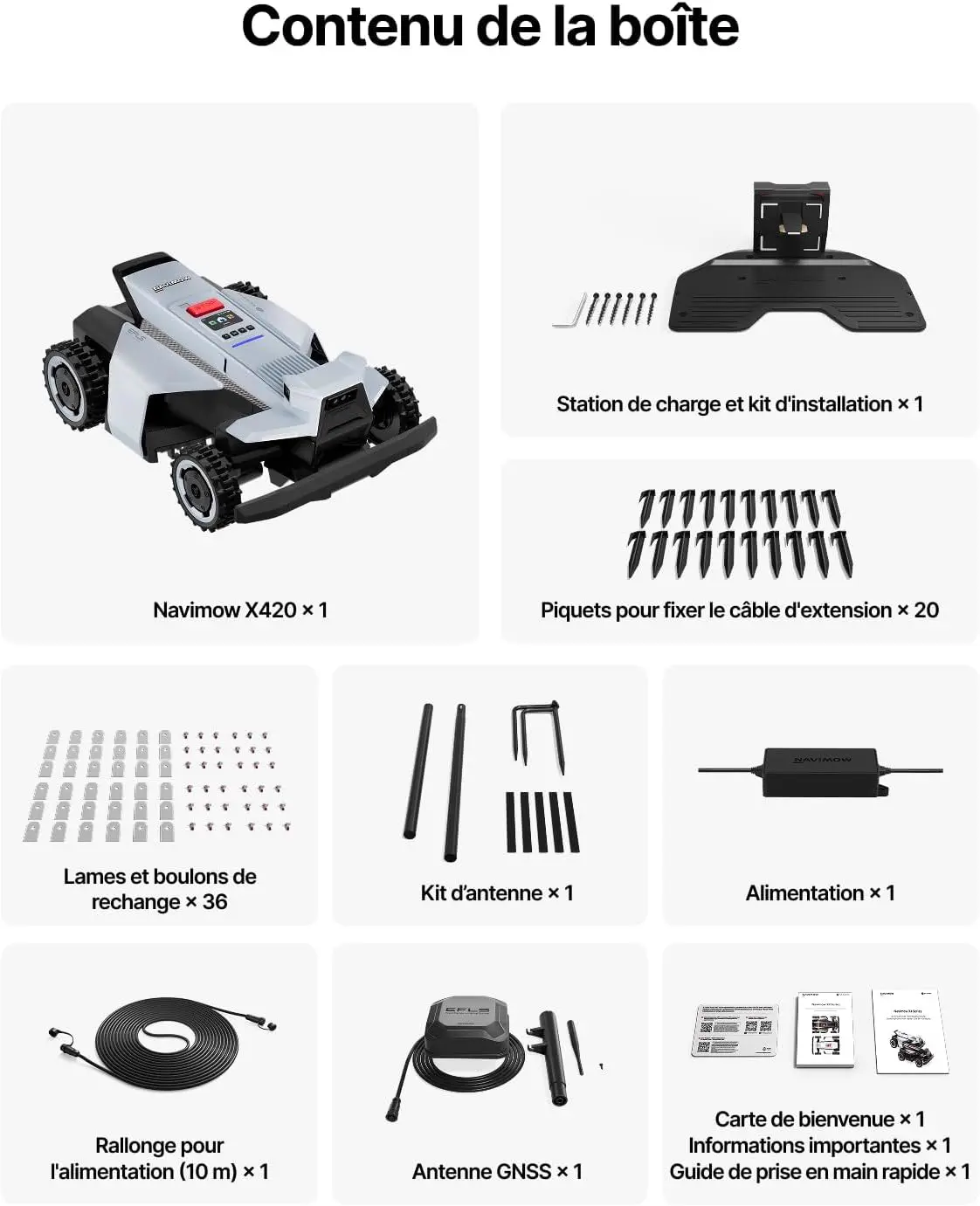Robot tondeuse gris 000 m² vue 10