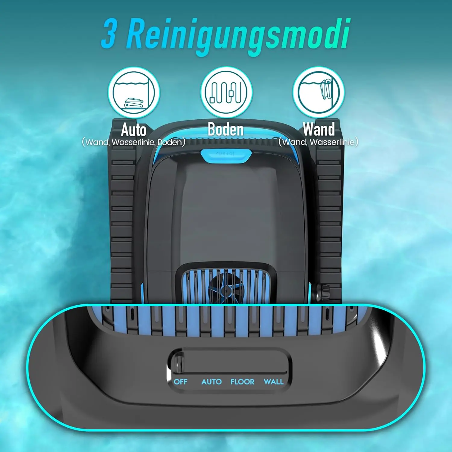 Robot piscine sable 170 m² vue 5