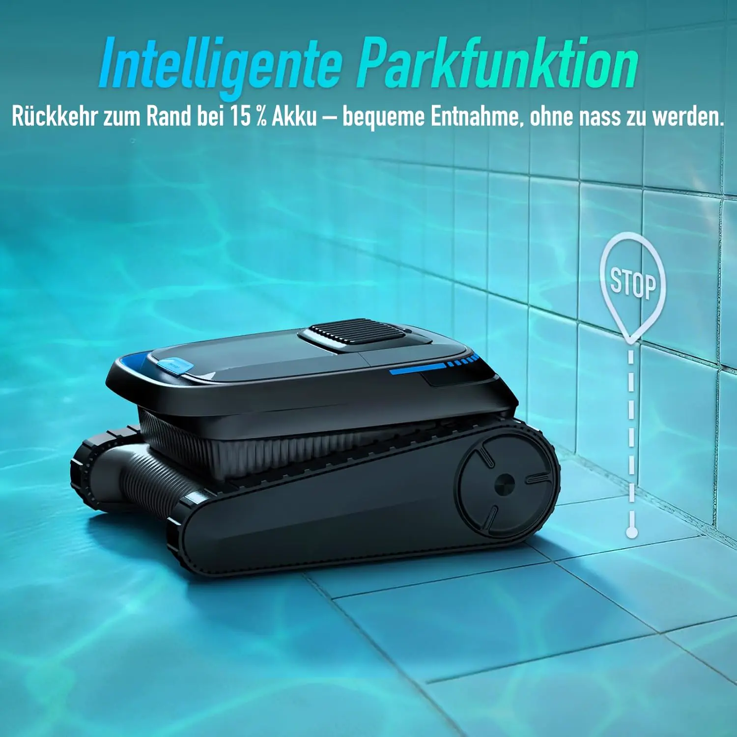 Robot piscine sable 170 m² vue 8