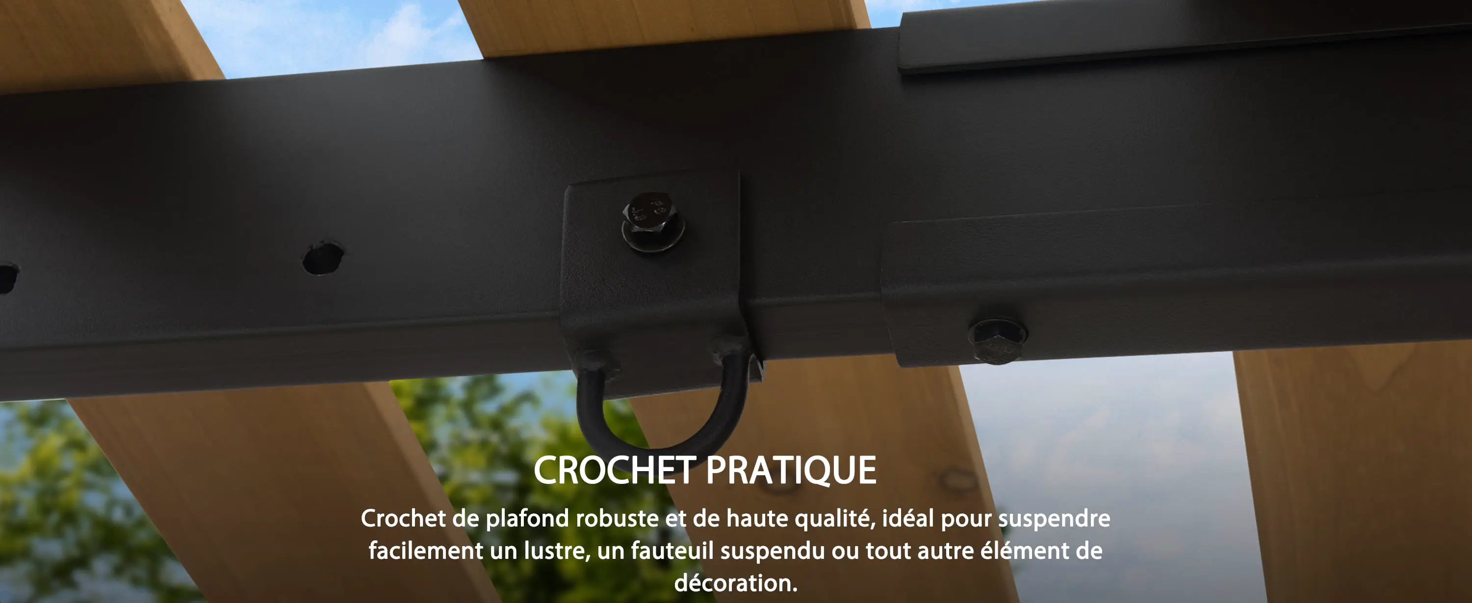 Pergola en métal 3x2 m — contenu détaillé 2