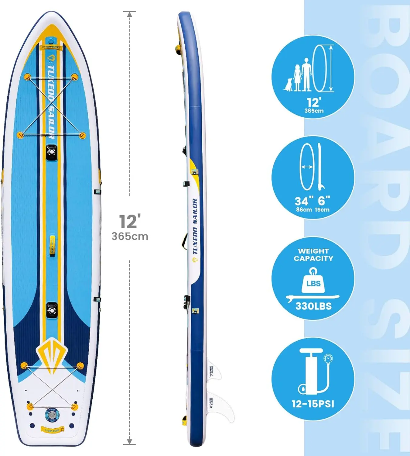 Paddle gonflable Tuxedo Sailor Paddle Gonflable Adulte vue 2