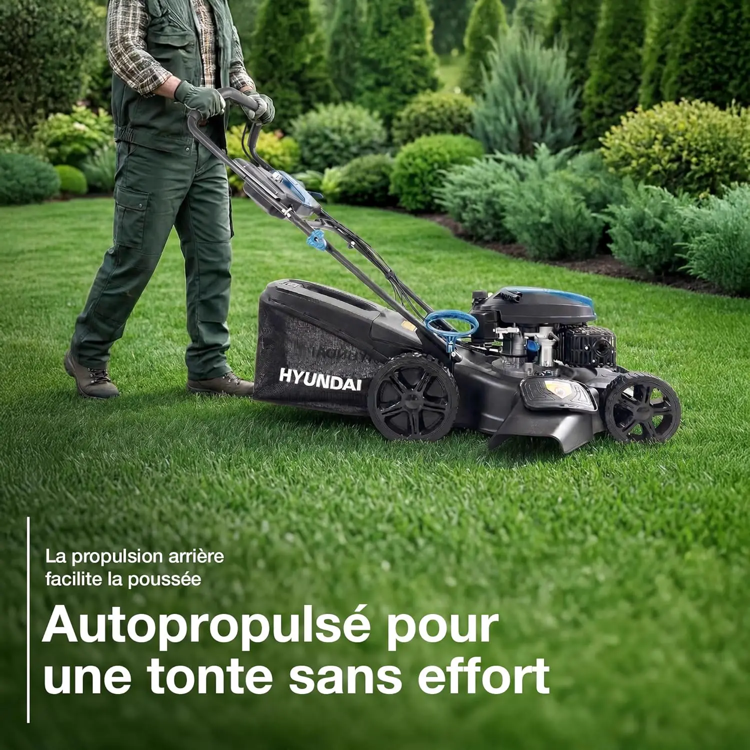 Tondeuse autoportée Hyundai Tondeuse à Gazon Thermique 51 cm a… vue 3