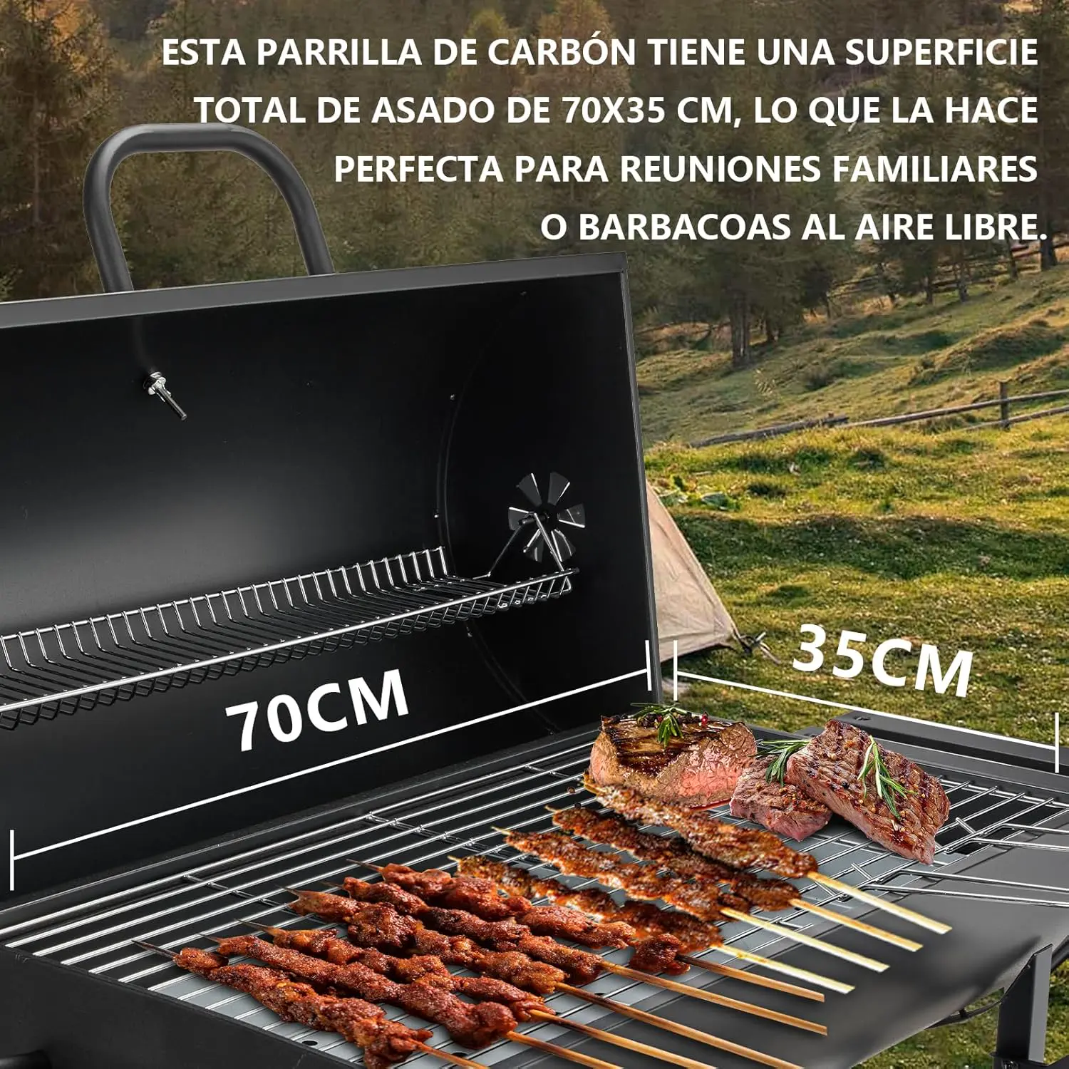 Barbecue weber en métal 50 x 74 vue 2
