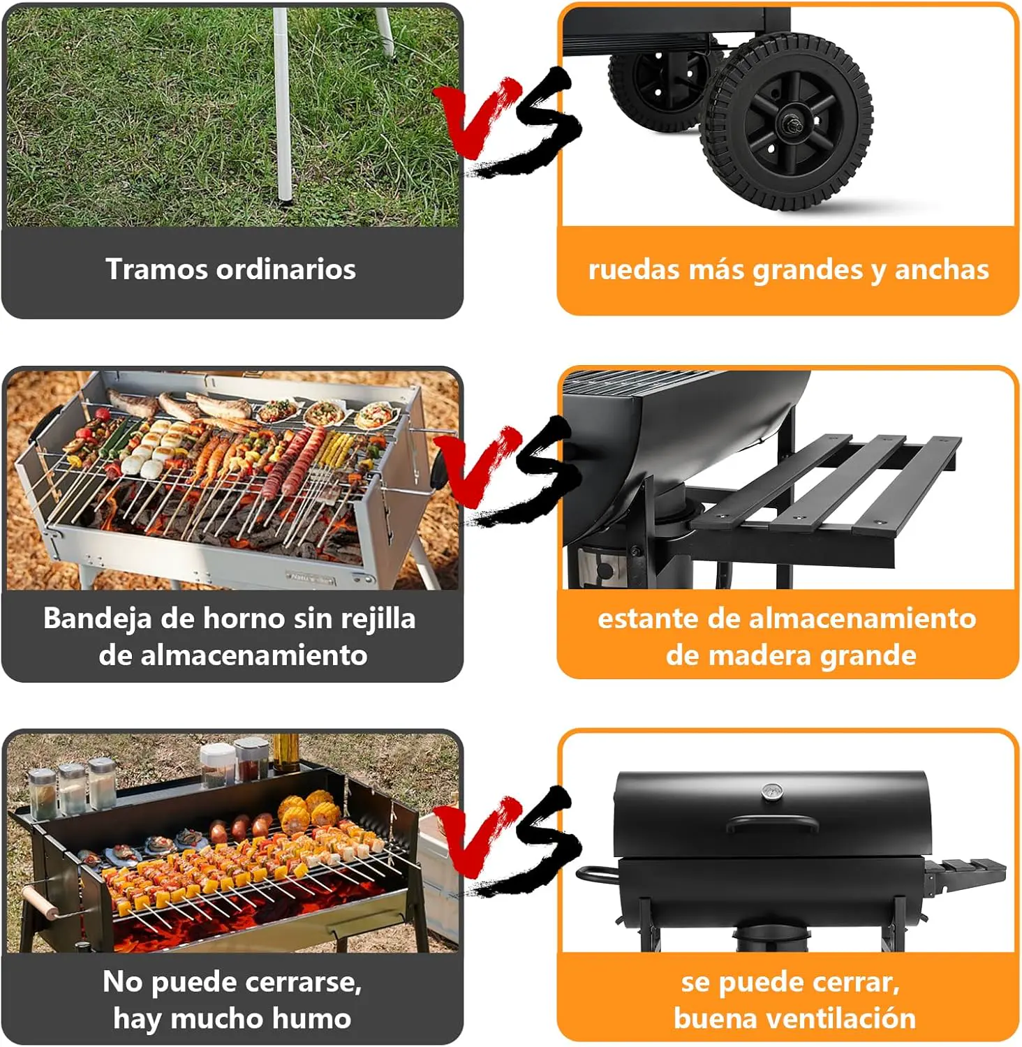 Barbecue weber en métal 50 x 74 vue 5