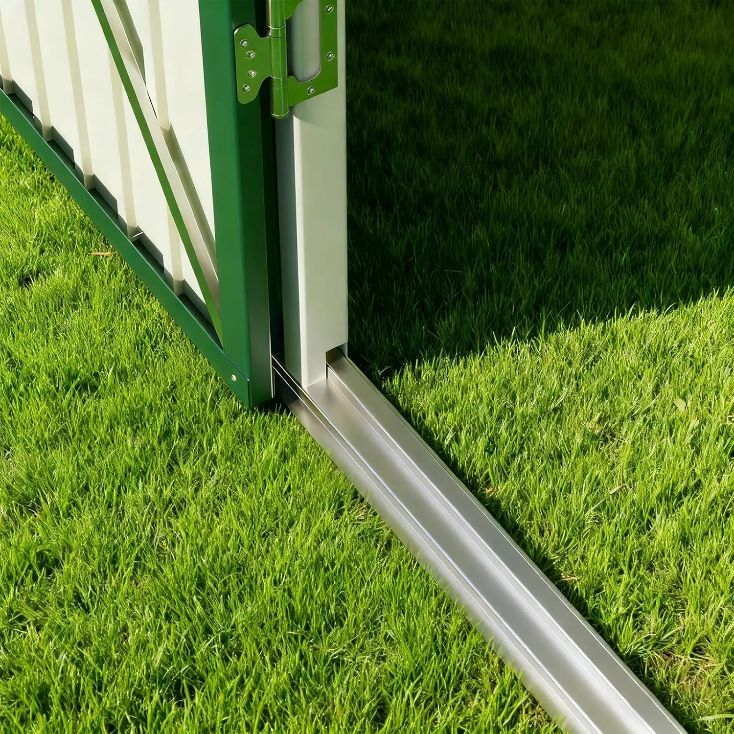 Abri de jardin en métal en acier vert 162 × 95 cm vue 7