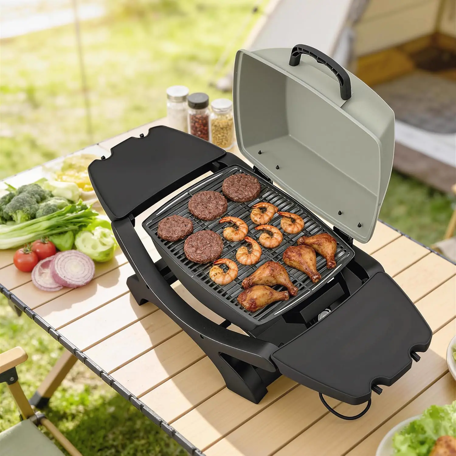 Barbecue électrique noir 22,86 x 35,56 cm vue 8
