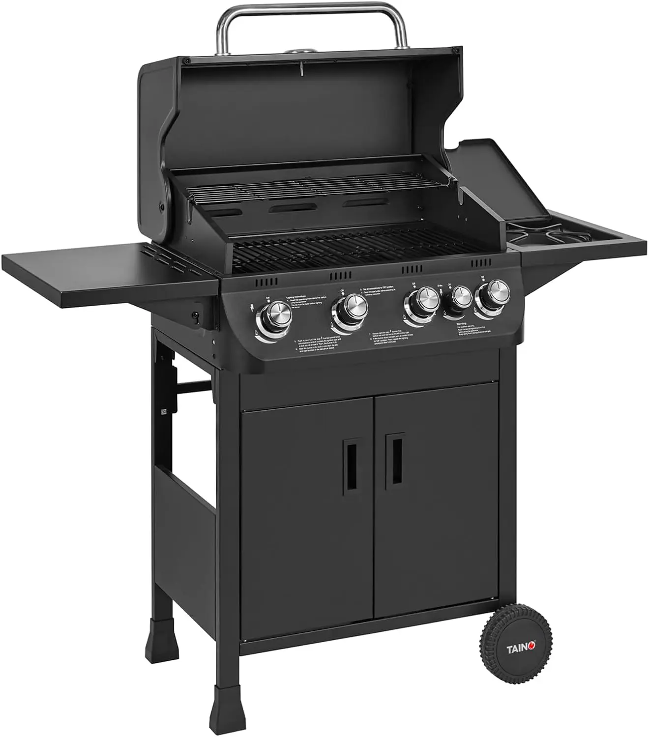 Barbecue à gaz en acier 52 x 109 cm vue 2