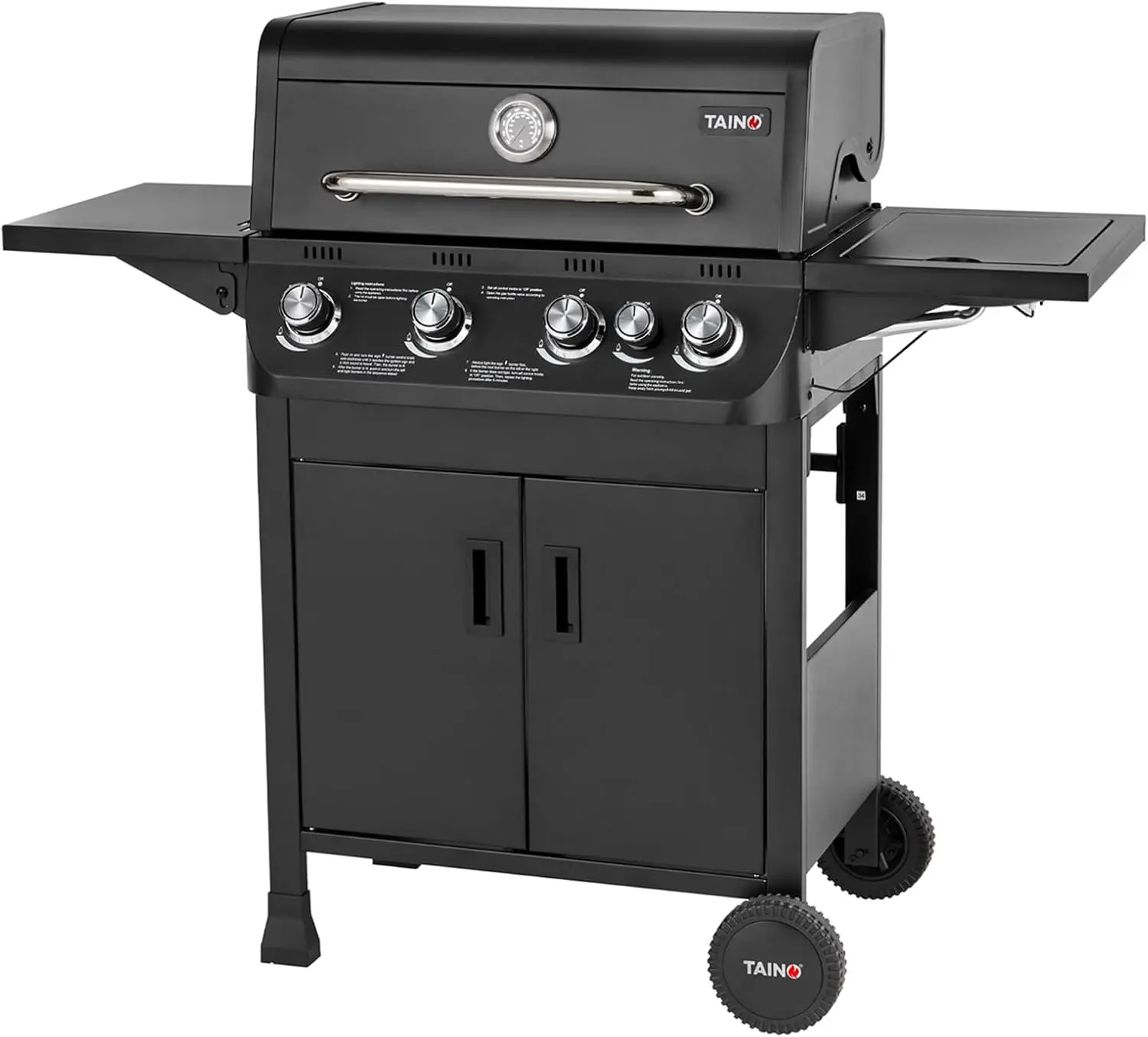Barbecue à gaz en acier 52 x 109 cm vue 5