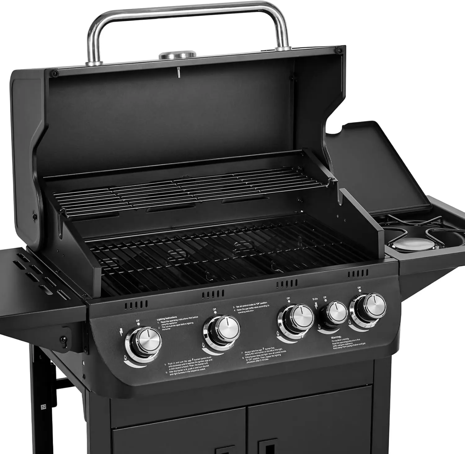 Barbecue à gaz en acier 52 x 109 cm vue 7
