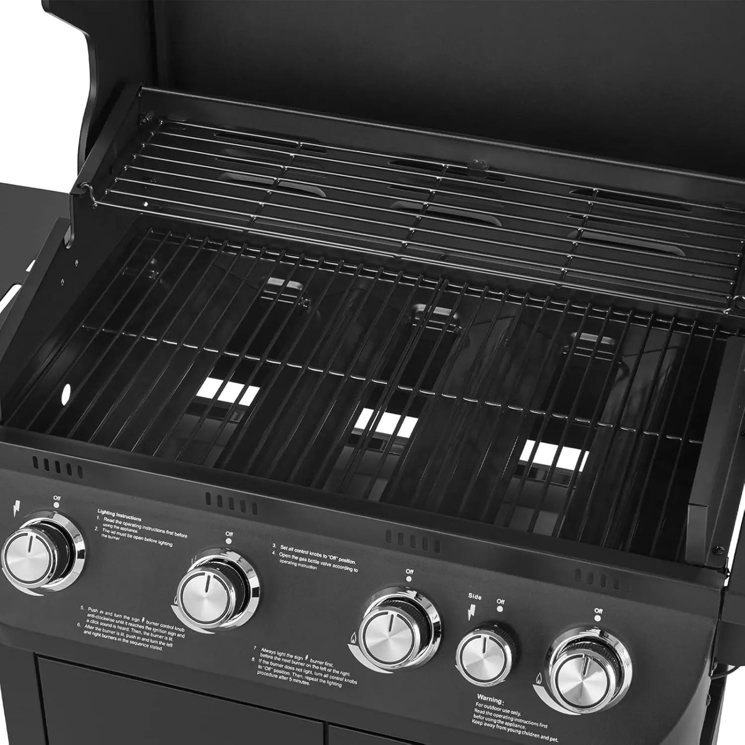 Barbecue à gaz en acier 52 x 109 cm vue 8