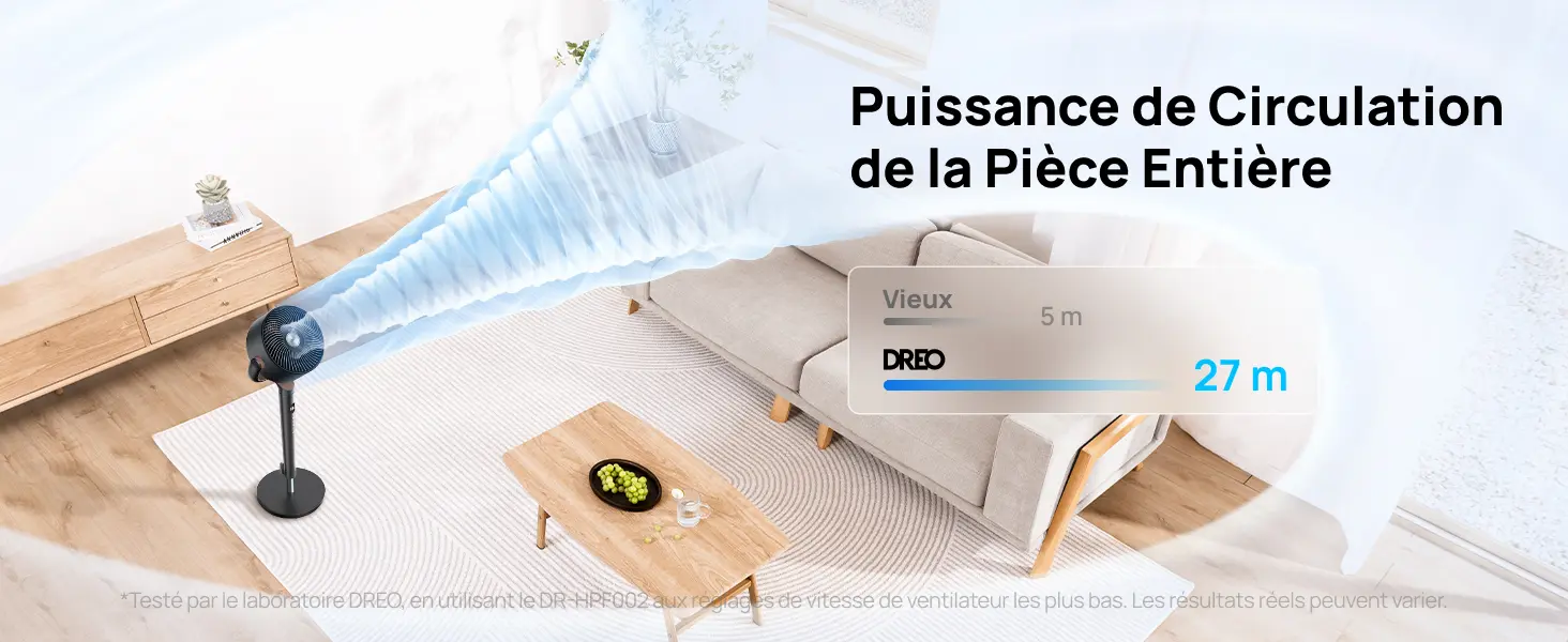 Ventilateur DREO 23dB ventilateur sur pied silencieux — contenu détaillé 6