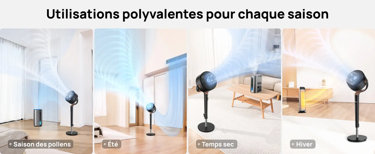Ventilateur DREO 23dB ventilateur sur pied silencieux — contenu détaillé 9