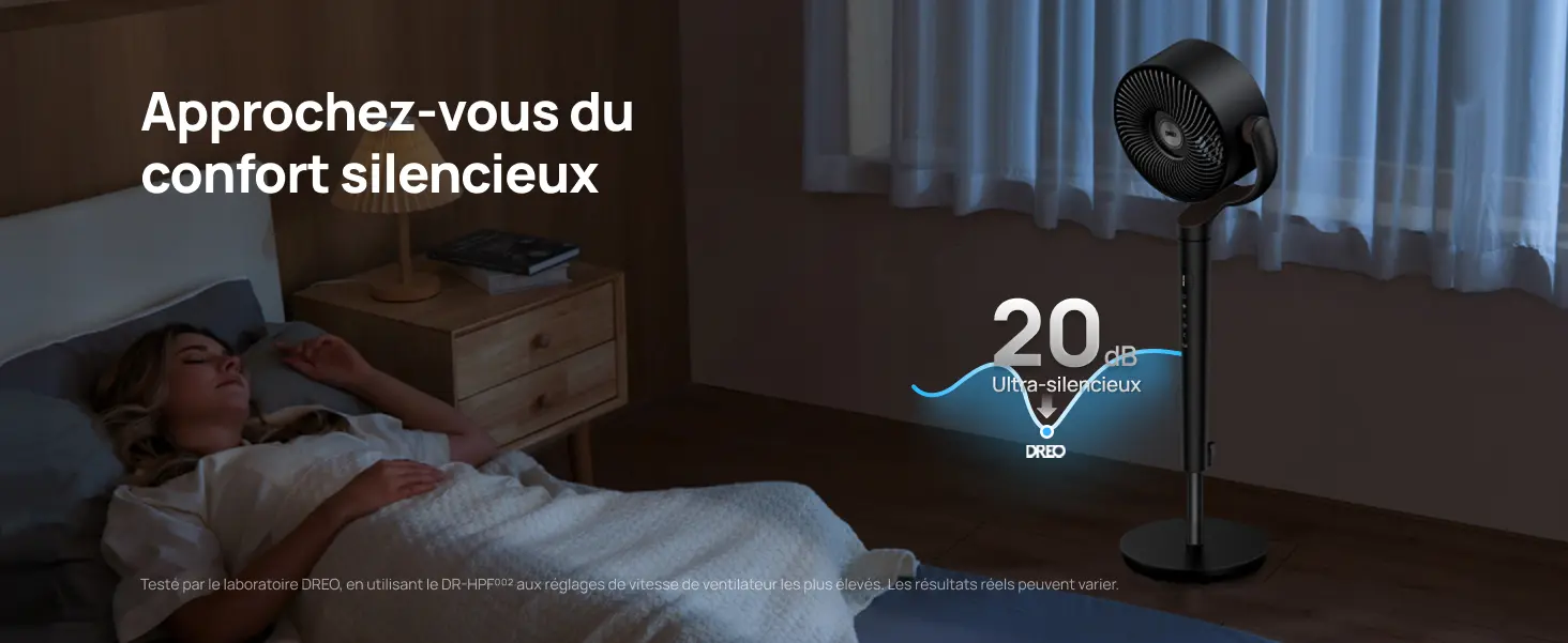 Ventilateur DREO 23dB ventilateur sur pied silencieux — contenu détaillé 10
