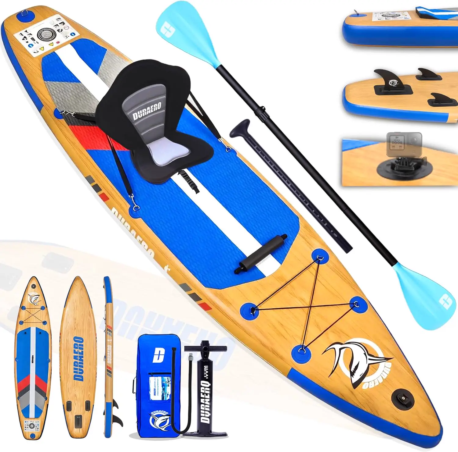 DURAERO Planche de Stand up Paddle Gonflable XXL 330cm