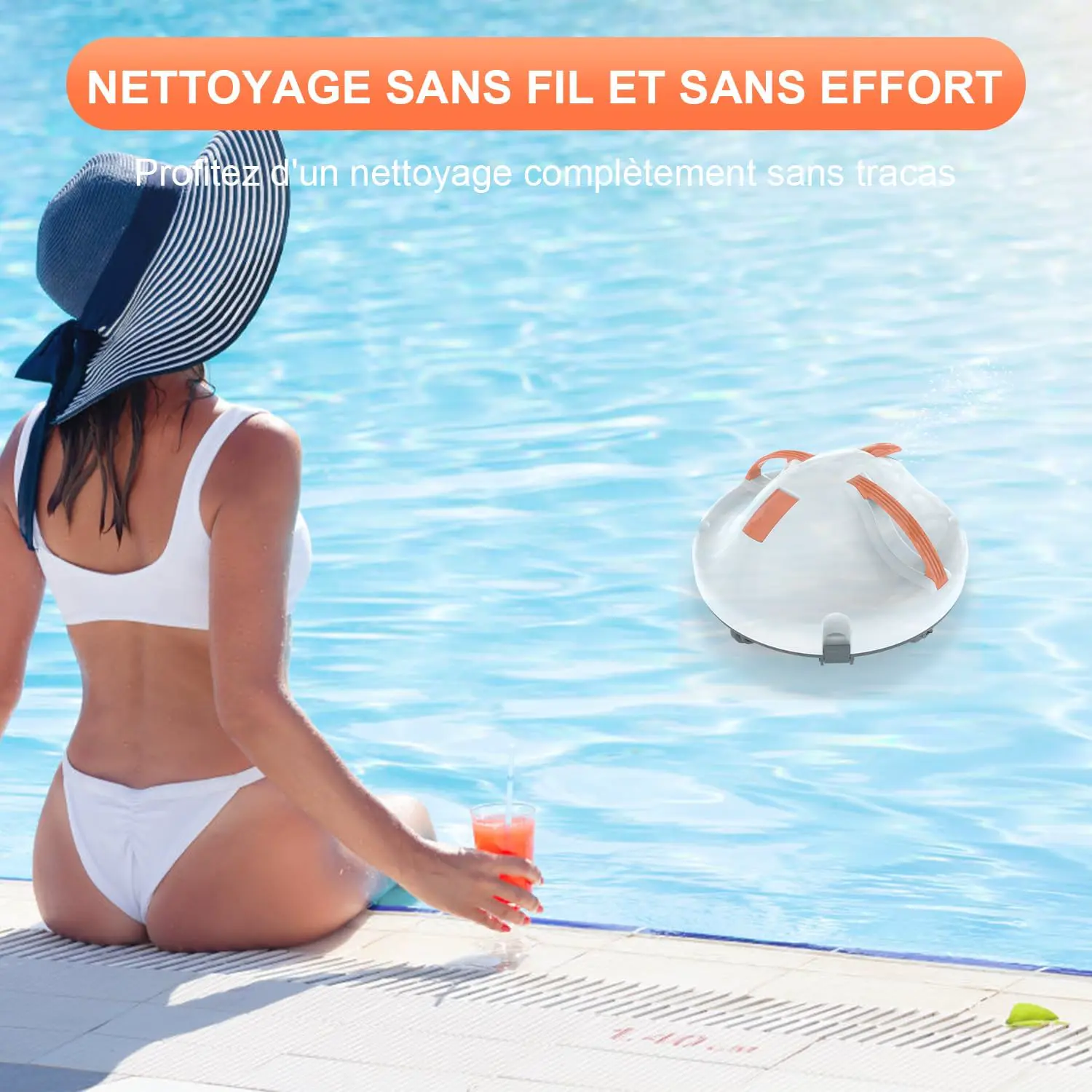 Robot piscine 102 m² vue 2