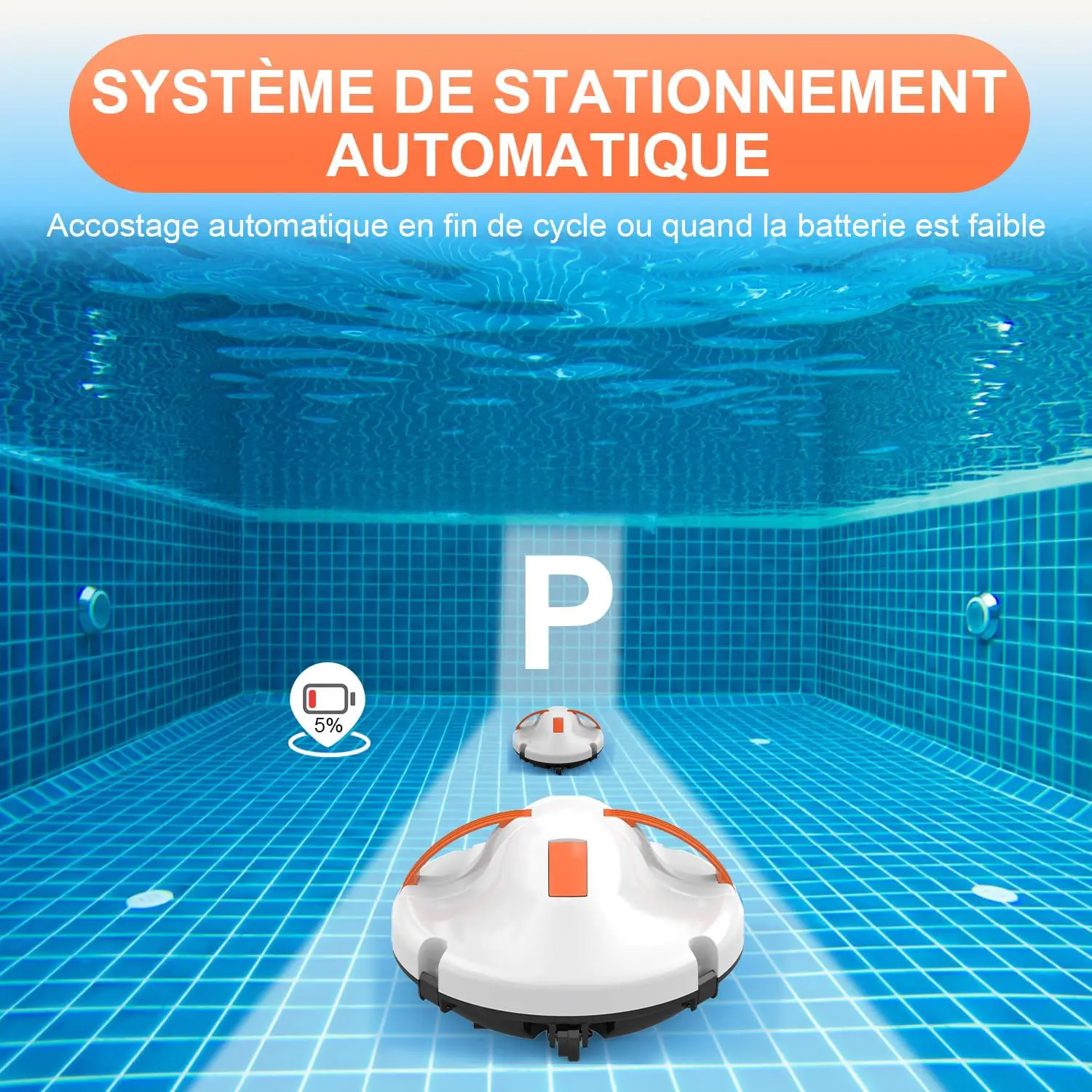 Robot piscine 102 m² vue 6