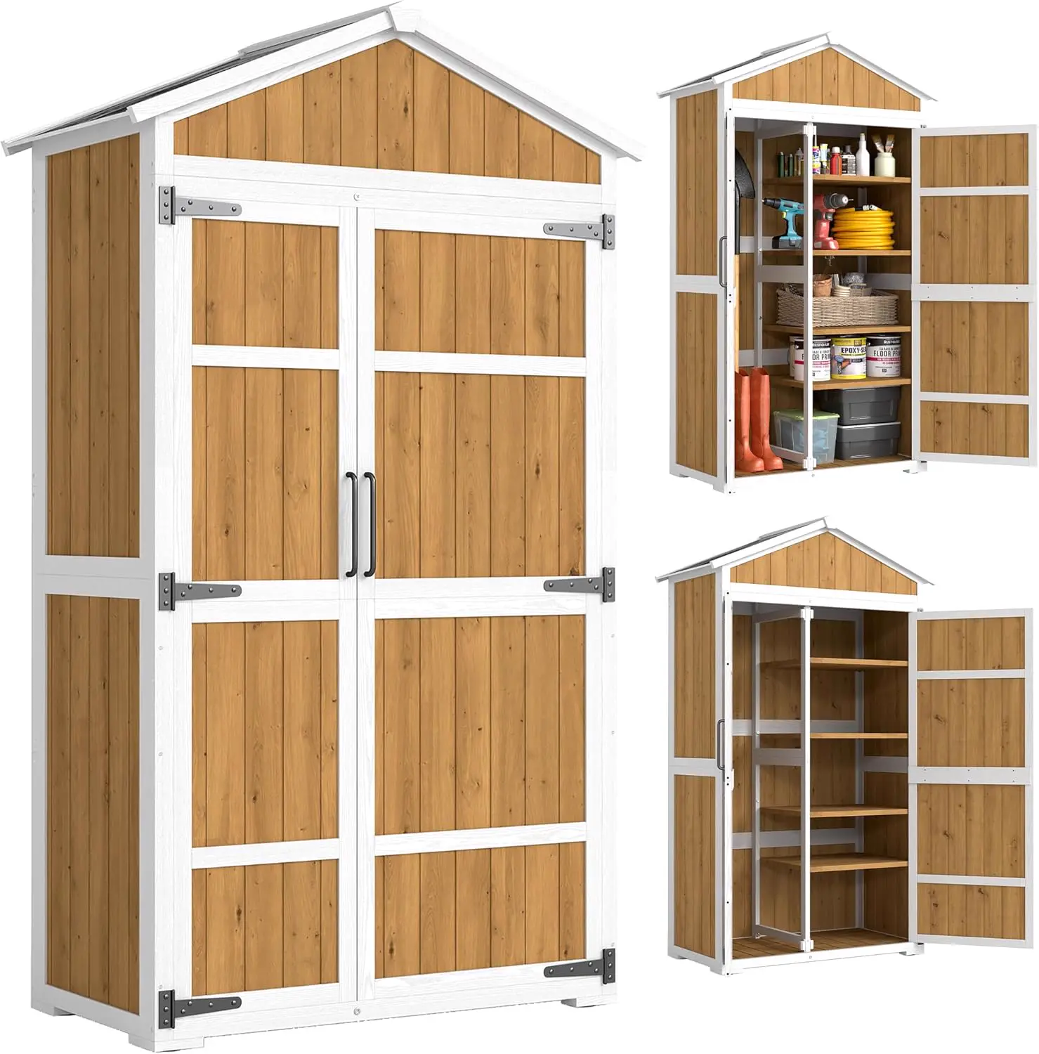 Outsunny Armoire de Jardin en Bois