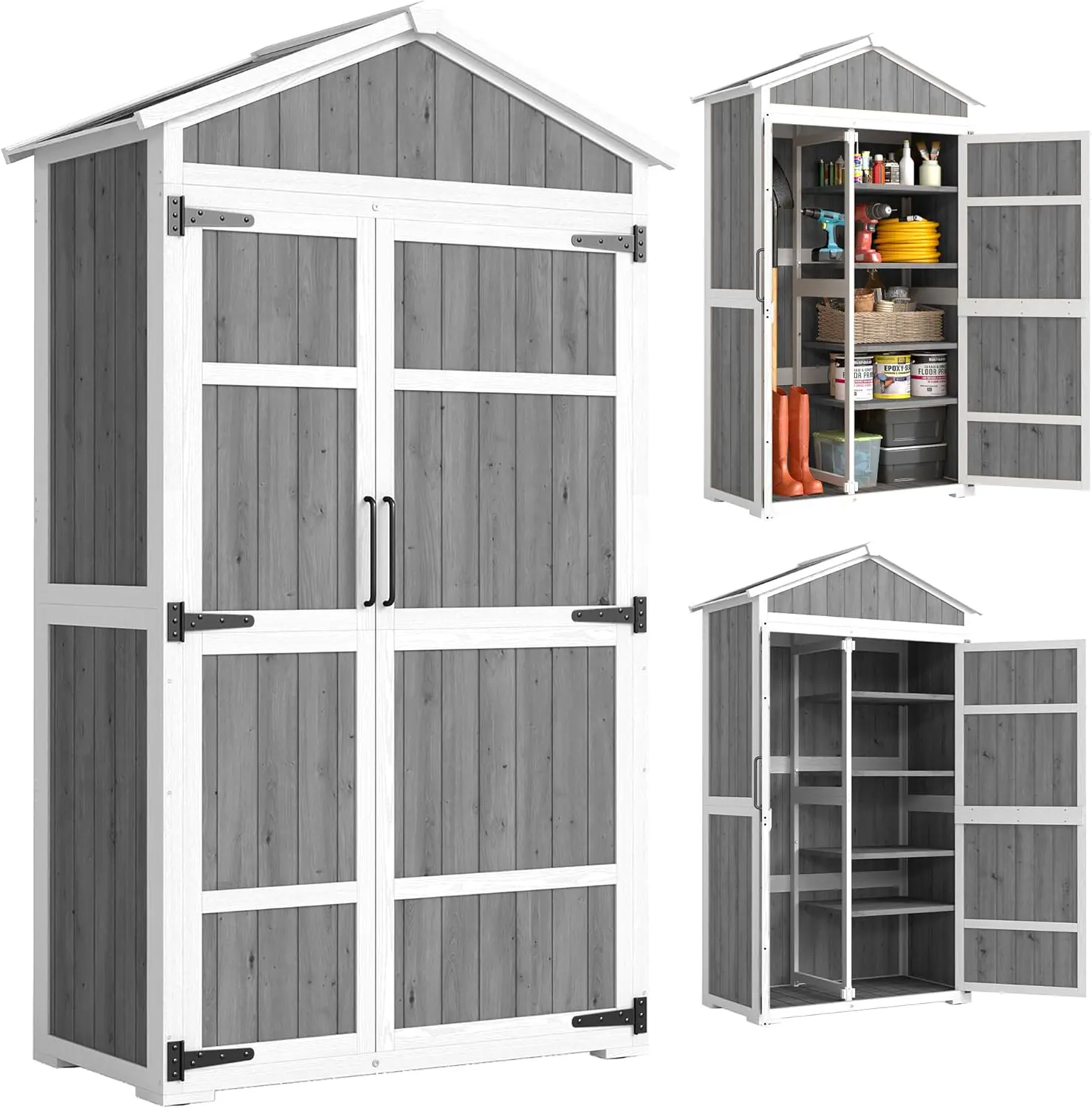 Outsunny Armoire de Jardin en Bois