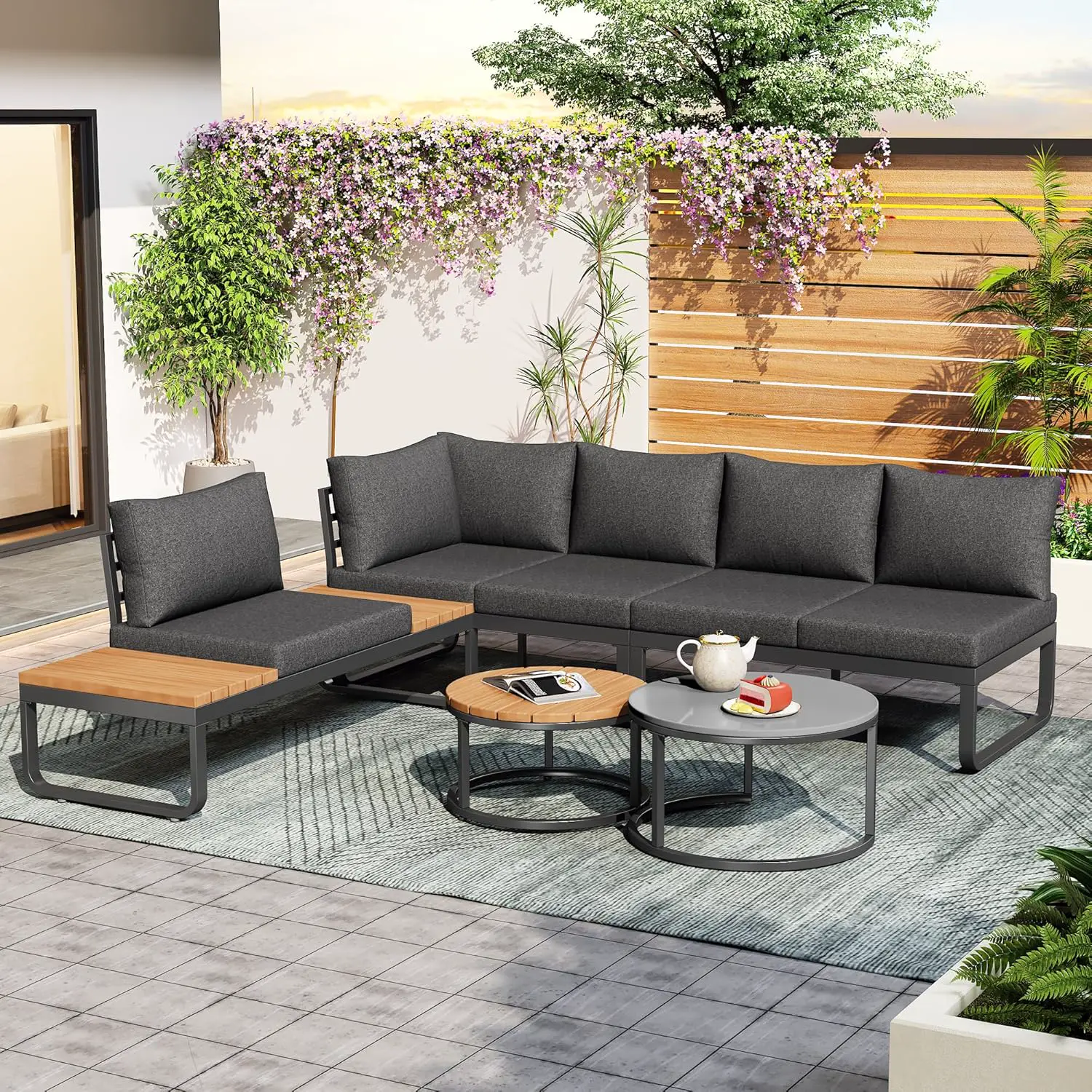 Salon de jardin 5 places