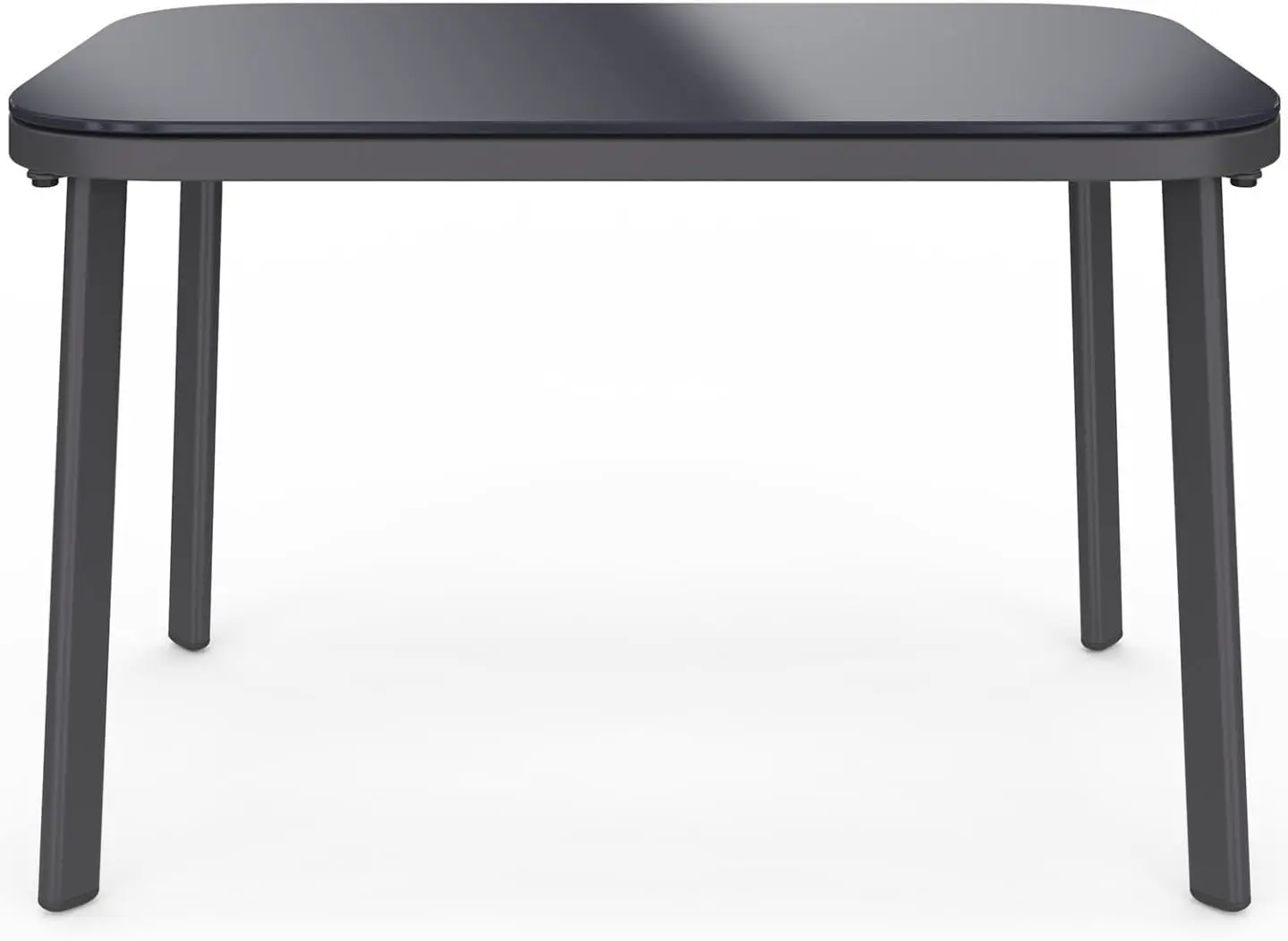 Salon de jardin 4 places en acier gris 105 x 64 vue 4