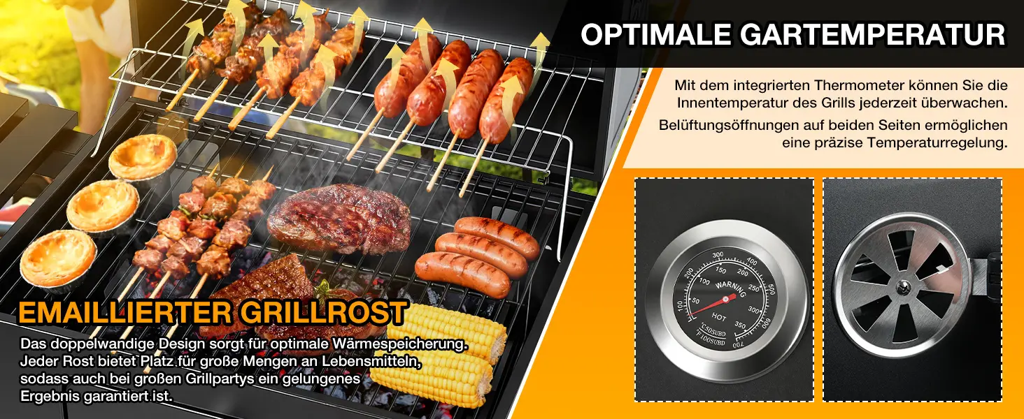 Barbecue à charbon en acier — contenu détaillé 3