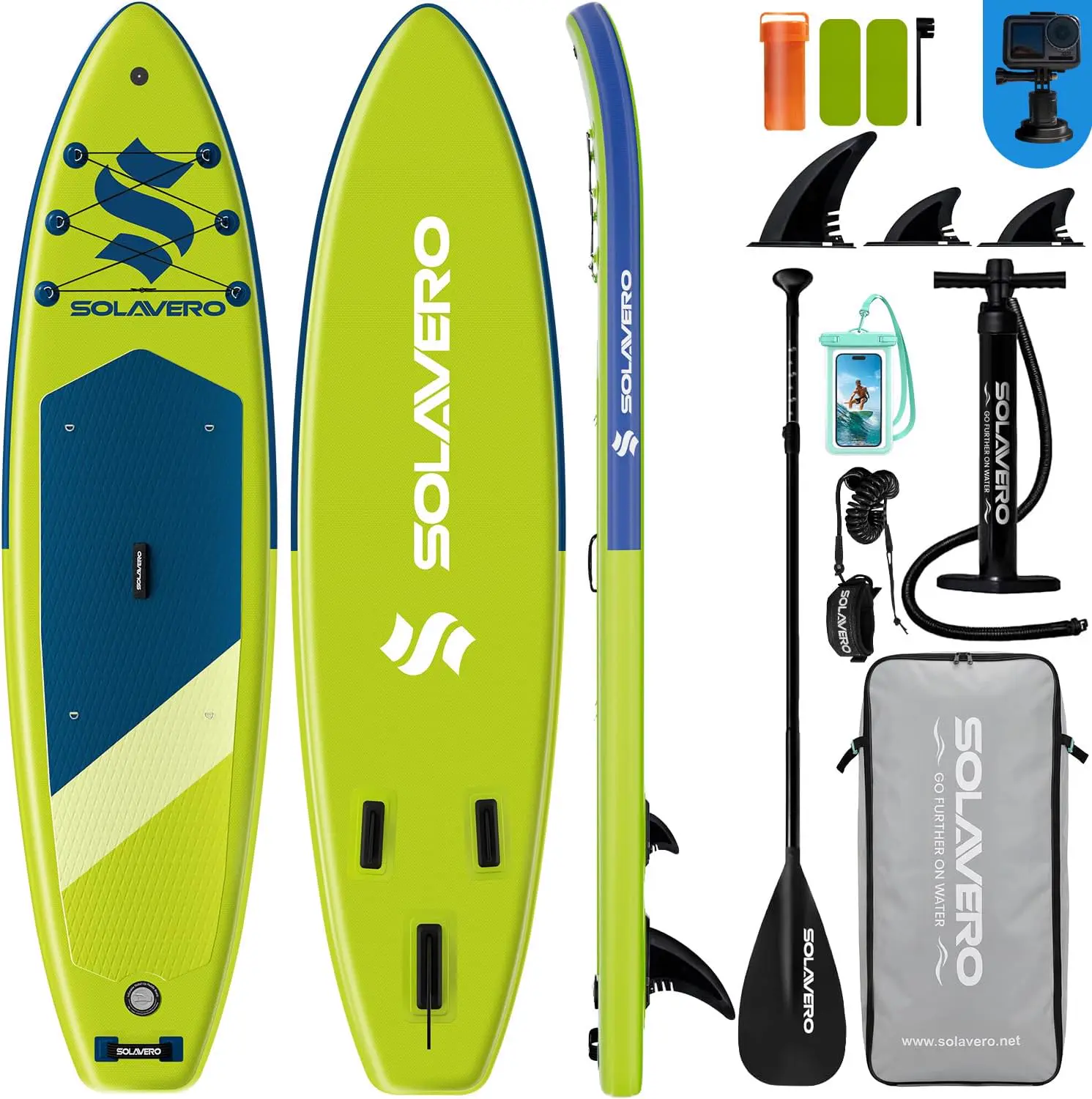 SOLAVERO Paddle Gonflable Adulte