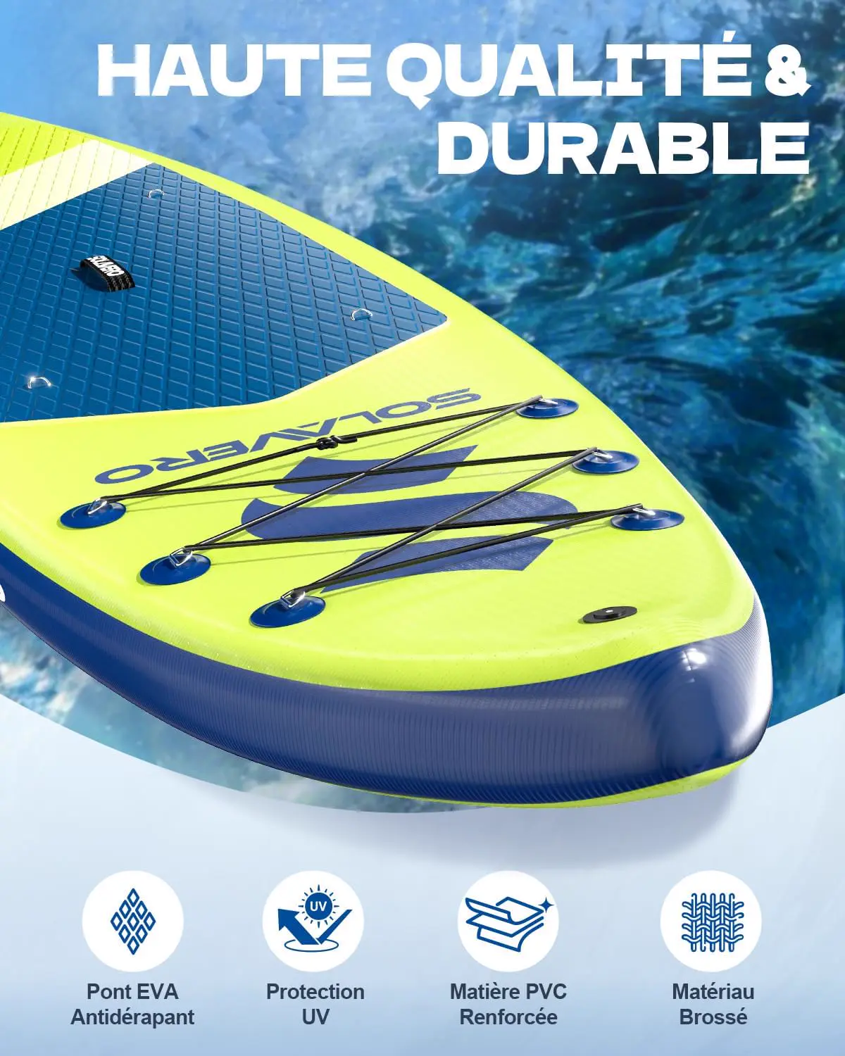 Paddle gonflable vert 83 × 15 cm vue 5
