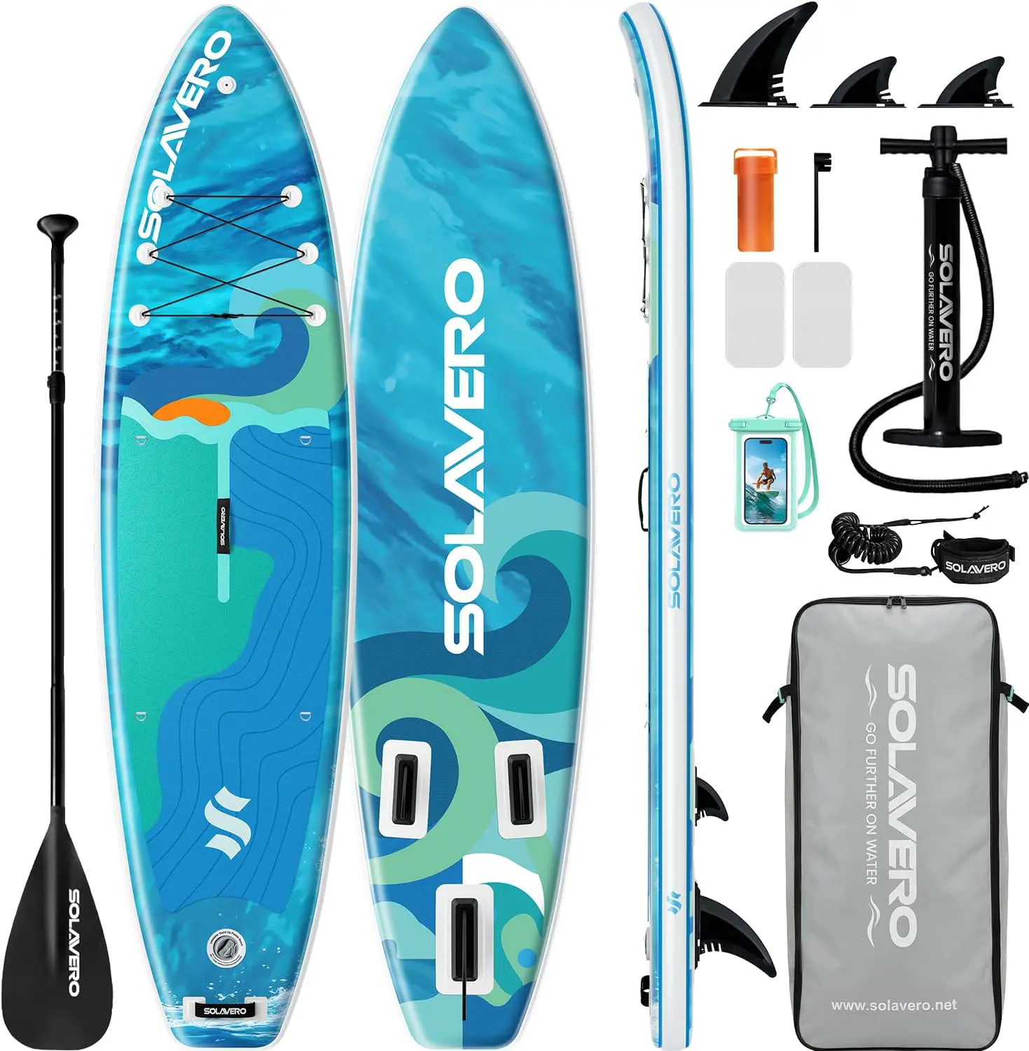 SOLAVERO Paddle Gonflable Adulte