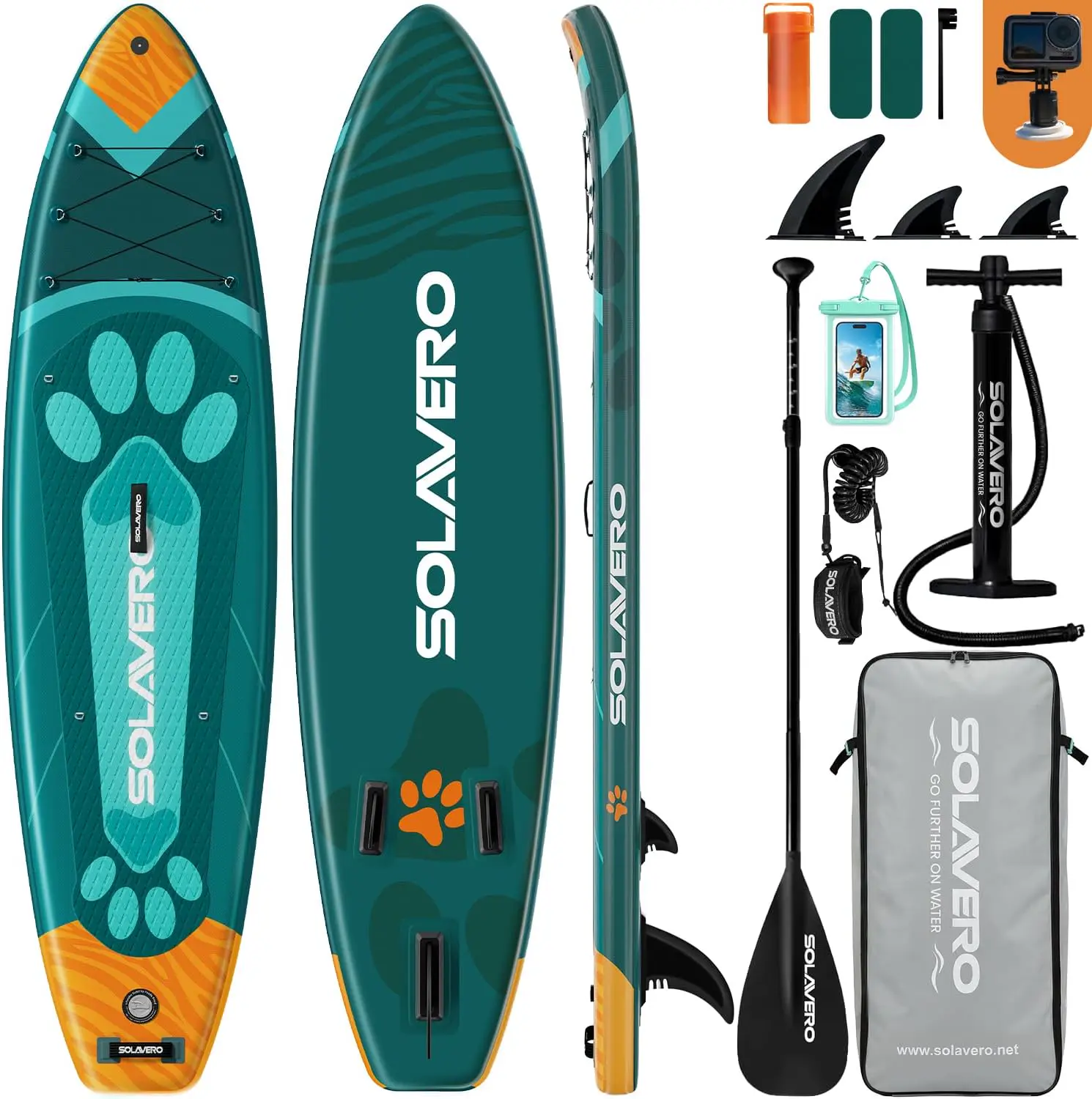 SOLAVERO Paddle Gonflable Adulte