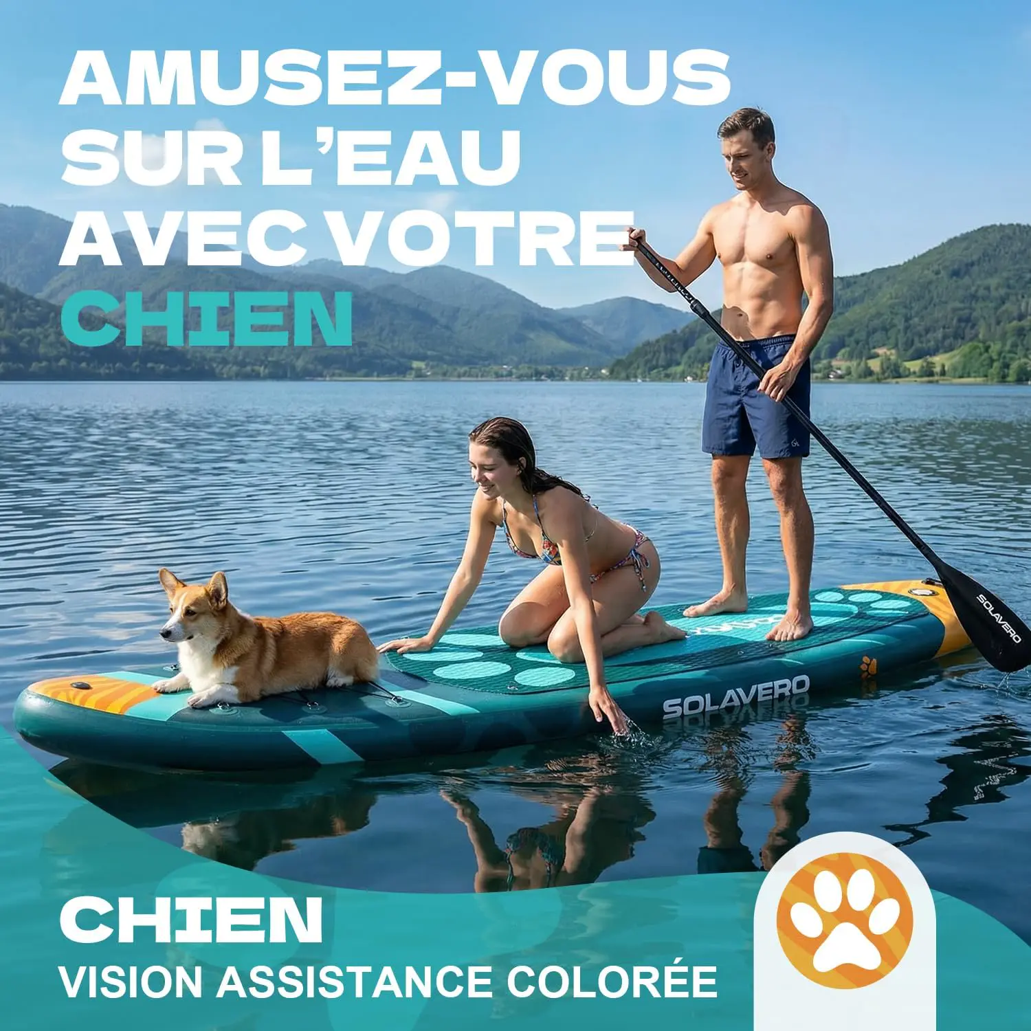 Paddle gonflable vert 83 × 15 cm vue 6