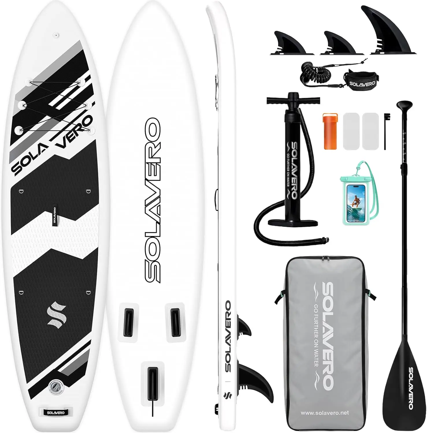 SOLAVERO Paddle Gonflable Adulte