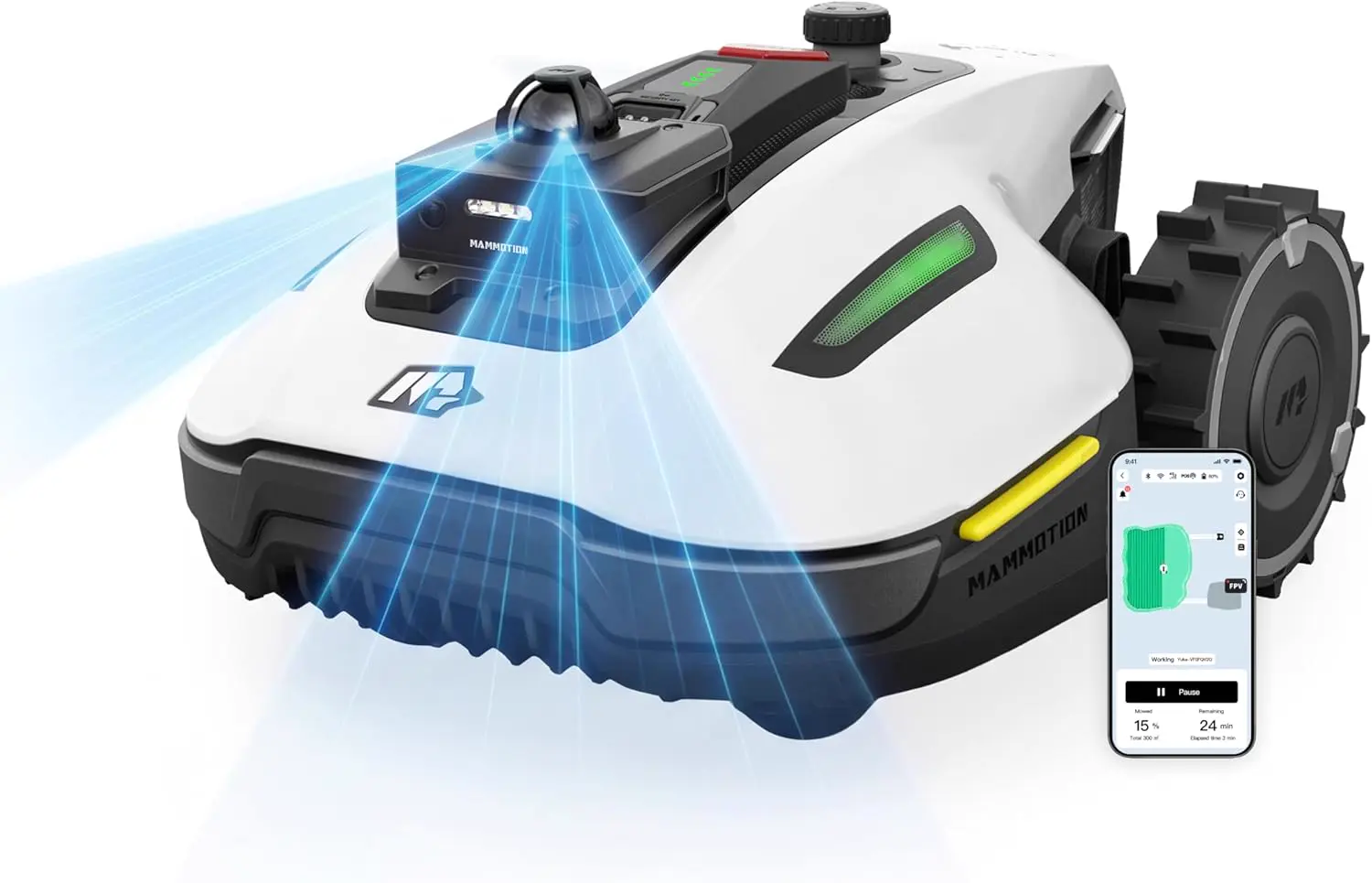Robot tondeuse MAMMOTION YUKA Mini 2 800 LiDAR Robot Tondeuse vue 1