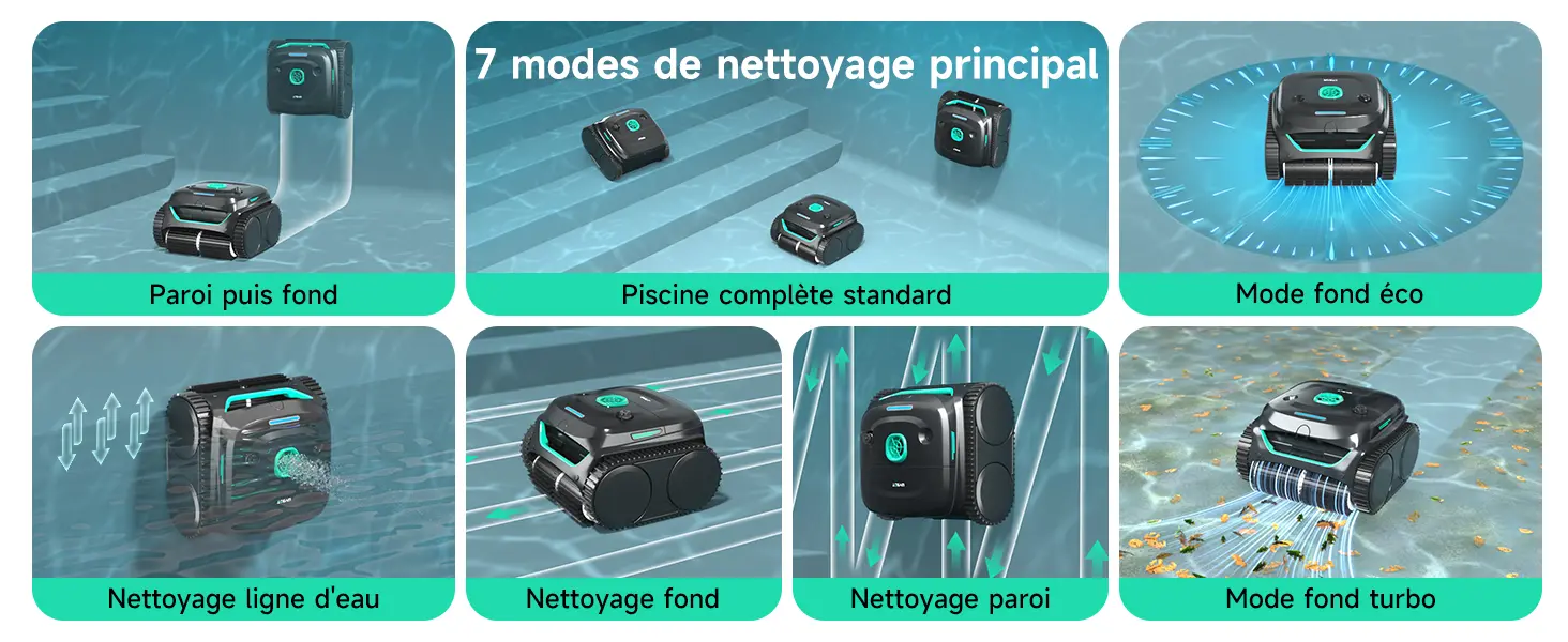 Robot piscine noir 150 m² — contenu détaillé 12