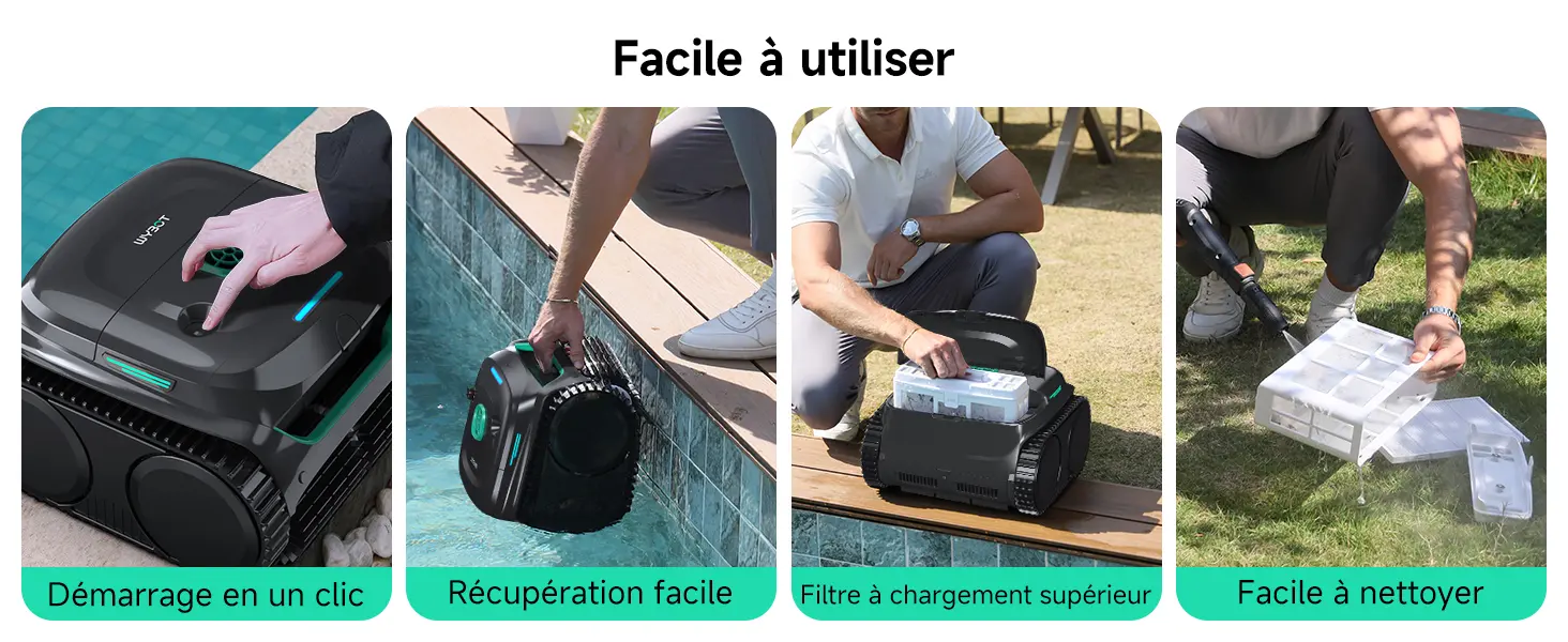 Robot piscine noir 150 m² — contenu détaillé 13