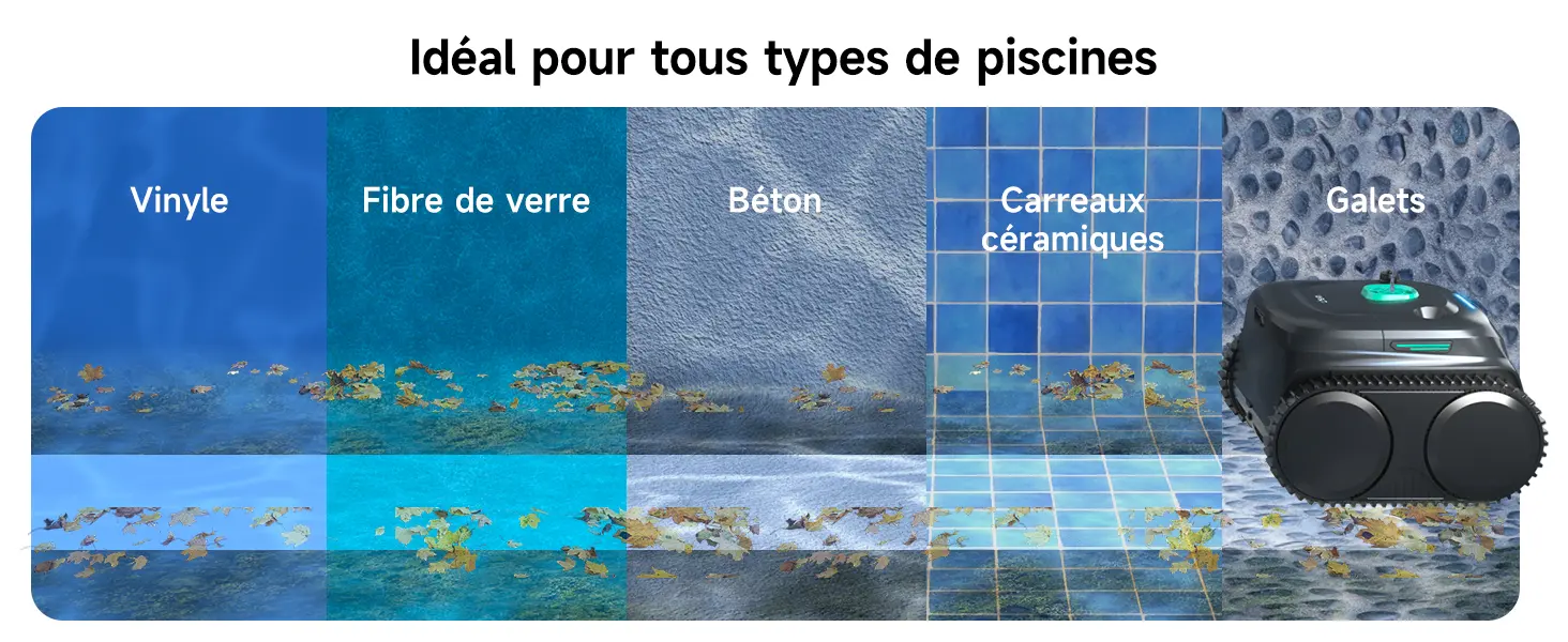 Robot piscine noir 150 m² — contenu détaillé 15