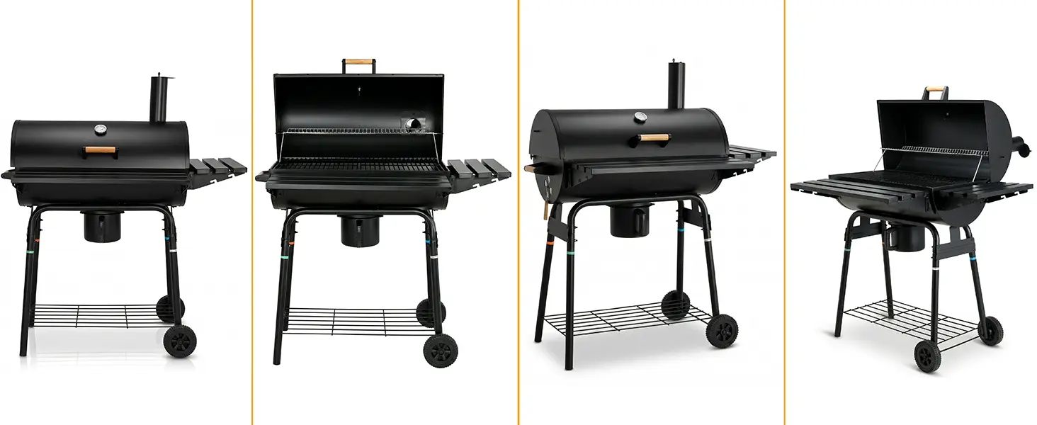 Barbecue à charbon 8 places en métal 0,53 m² — contenu détaillé 7