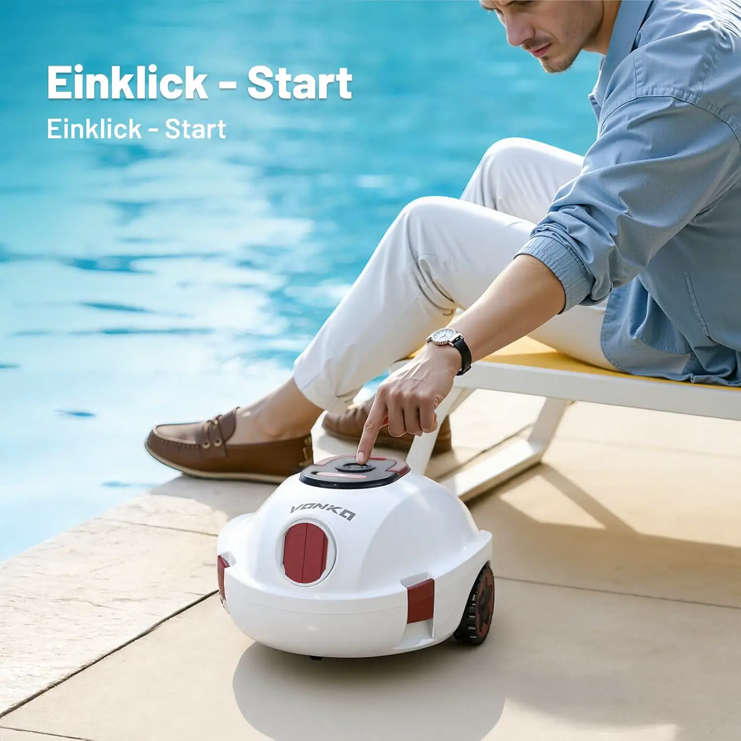 Robot piscine sable 1100 m² vue 6