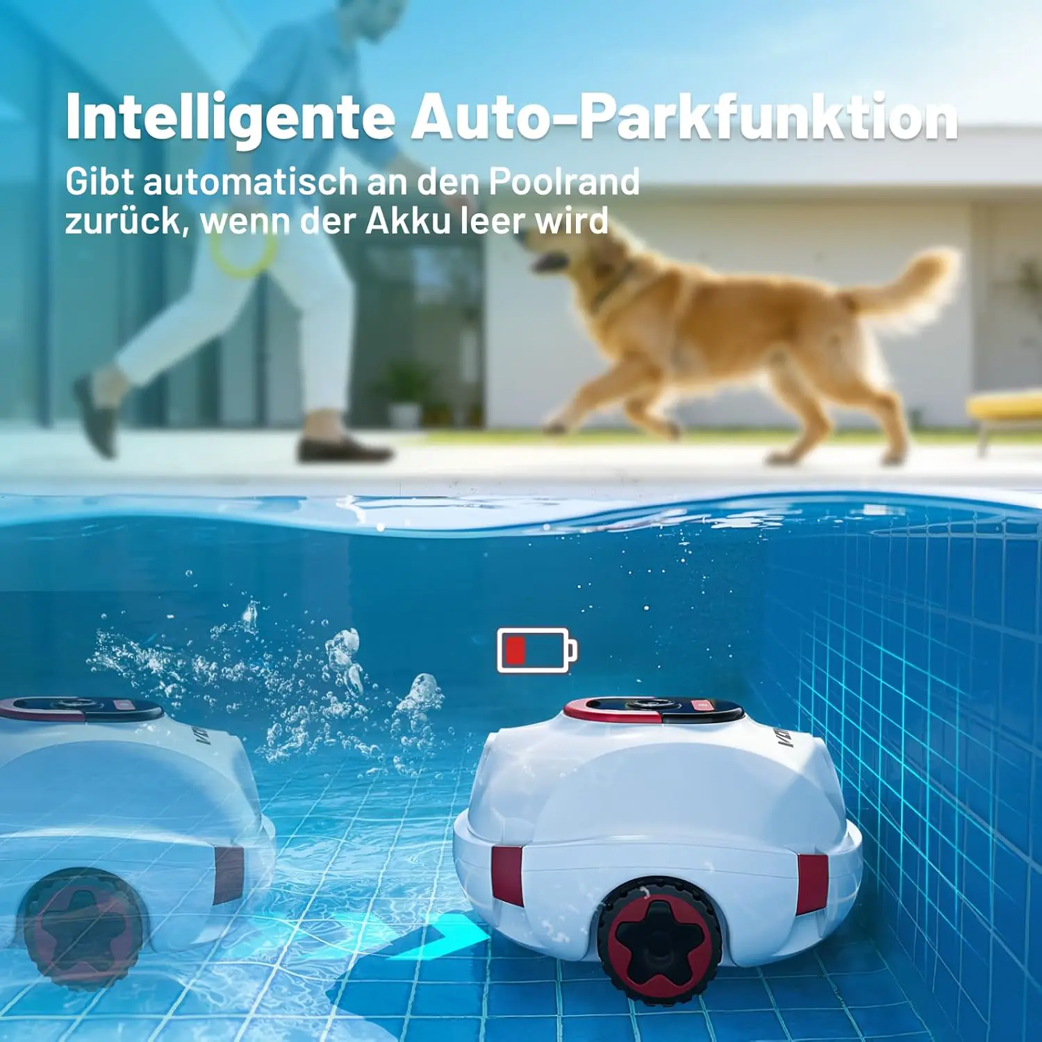 Robot piscine sable 1100 m² vue 7