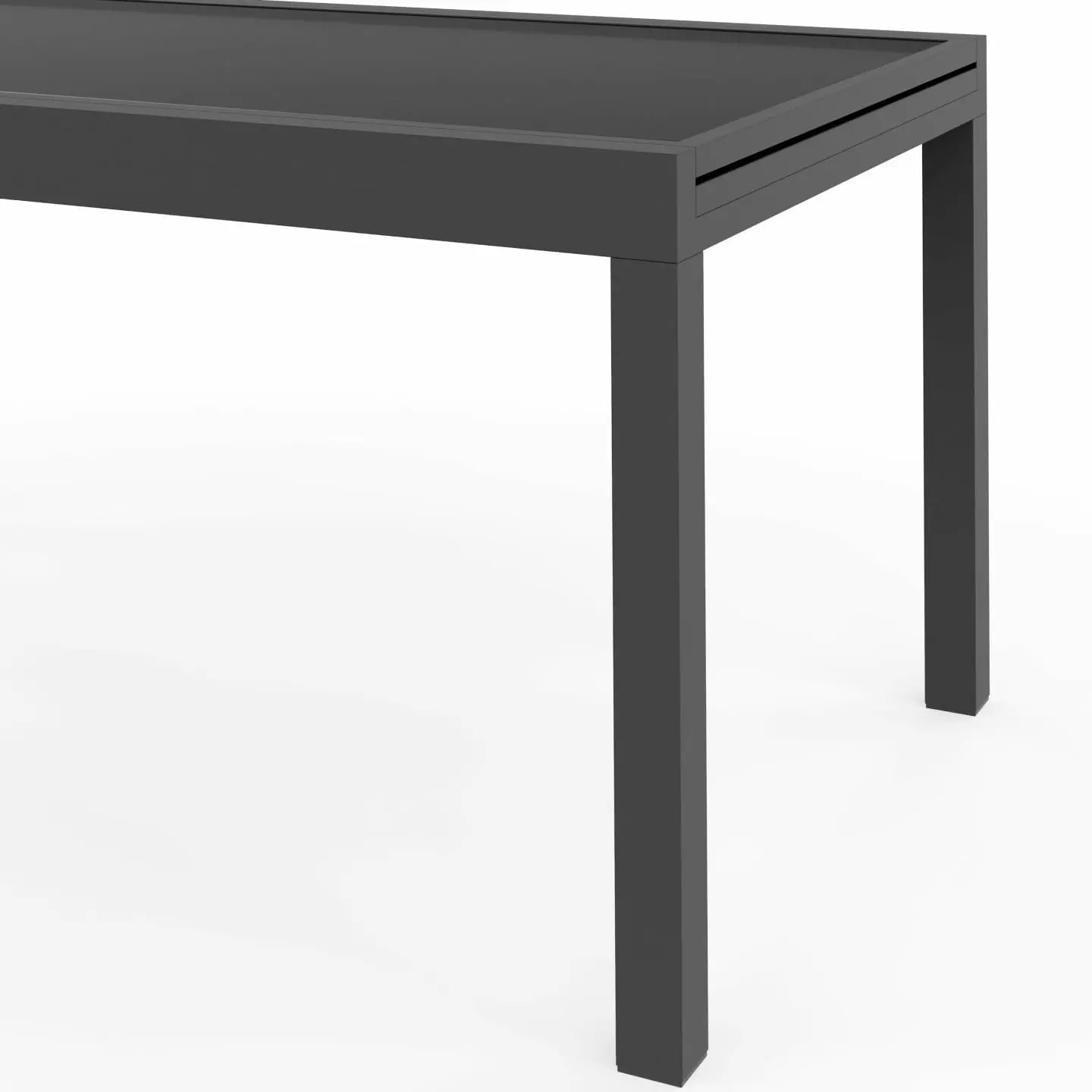 Table de jardin 12 places en aluminium gris 5 x 65 cm vue 7
