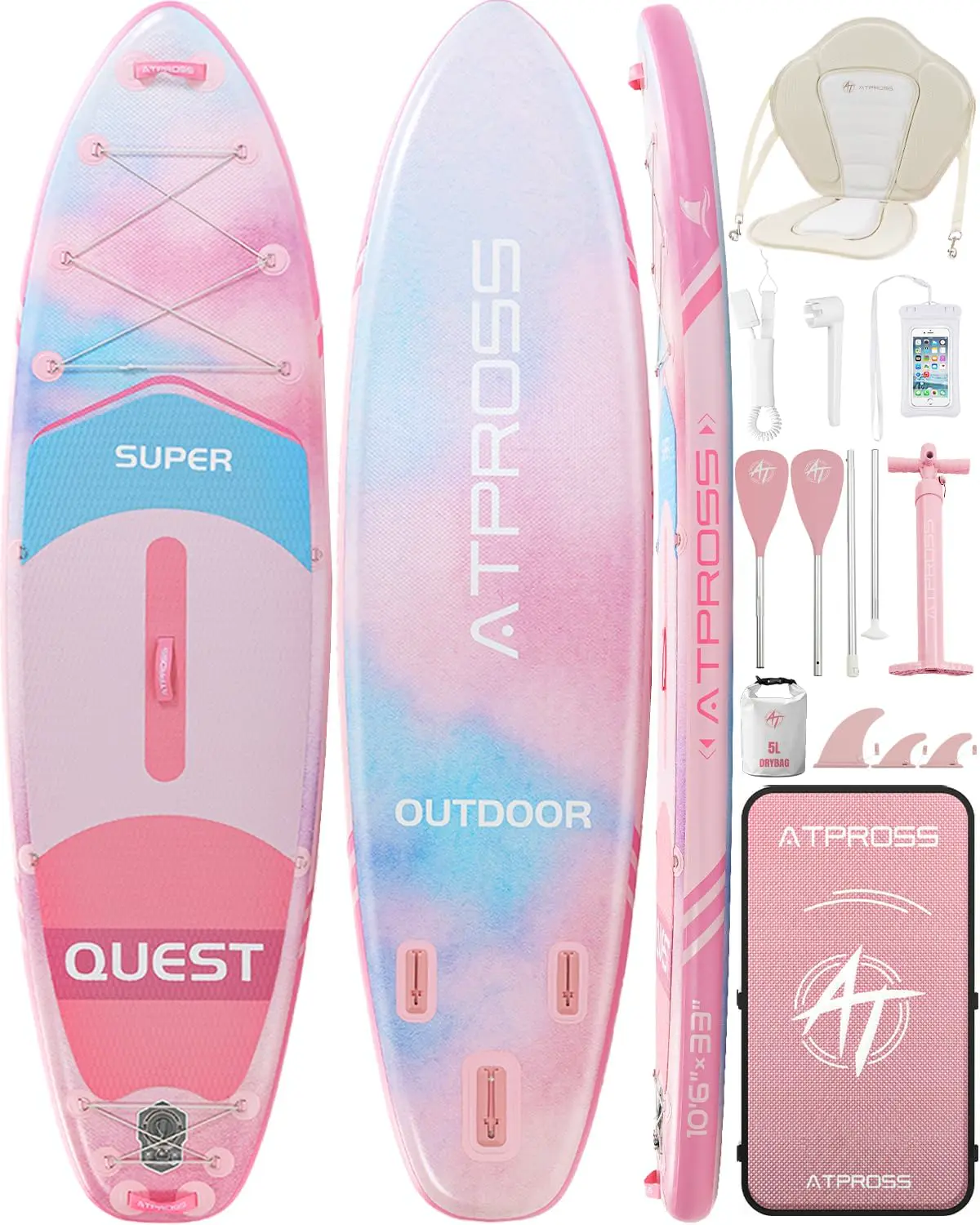 Paddle gonflable Stand Up Paddle Gonflable Adulte avec Siège K… vue 1