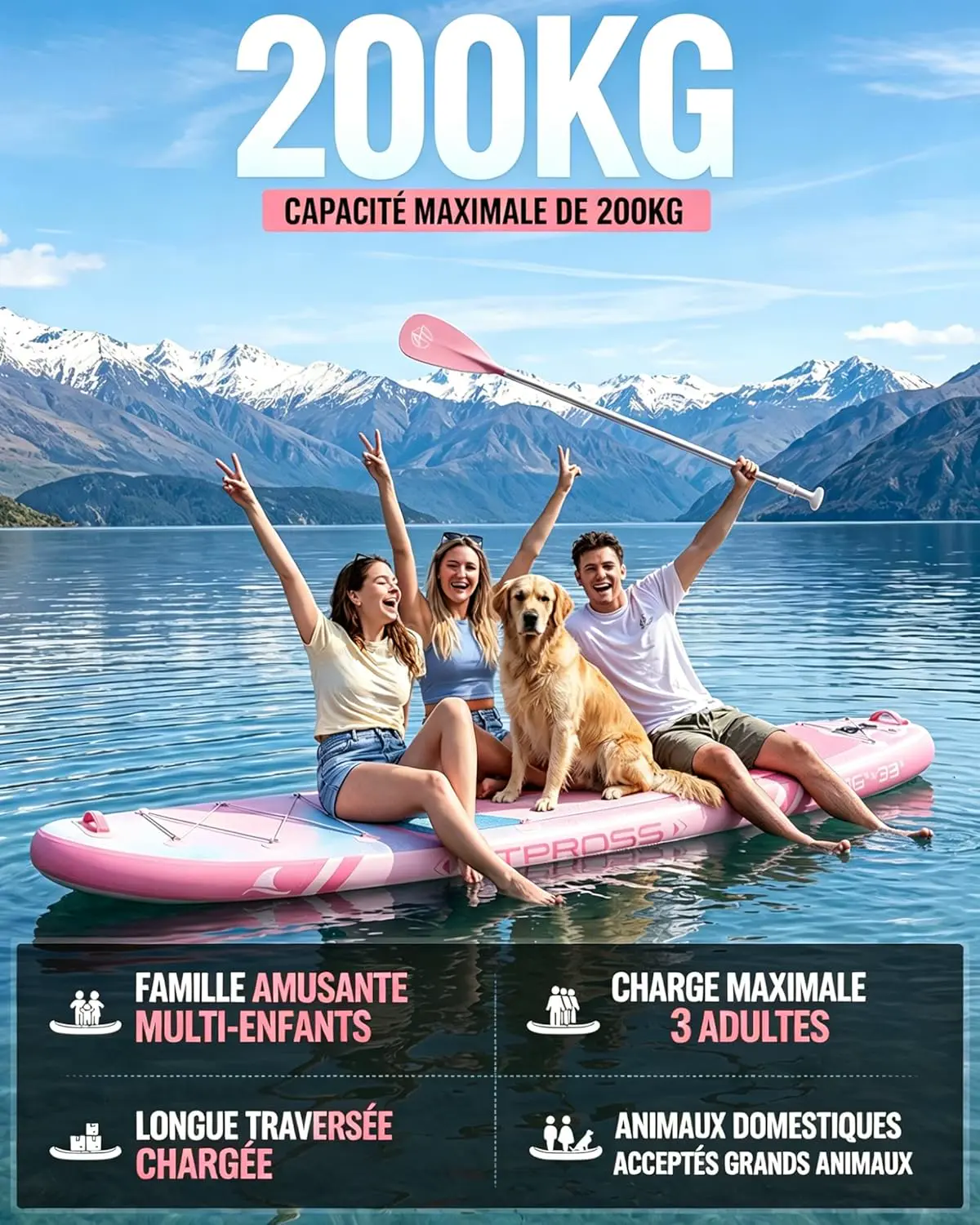 Paddle gonflable Stand Up Paddle Gonflable Adulte avec Siège K… vue 2