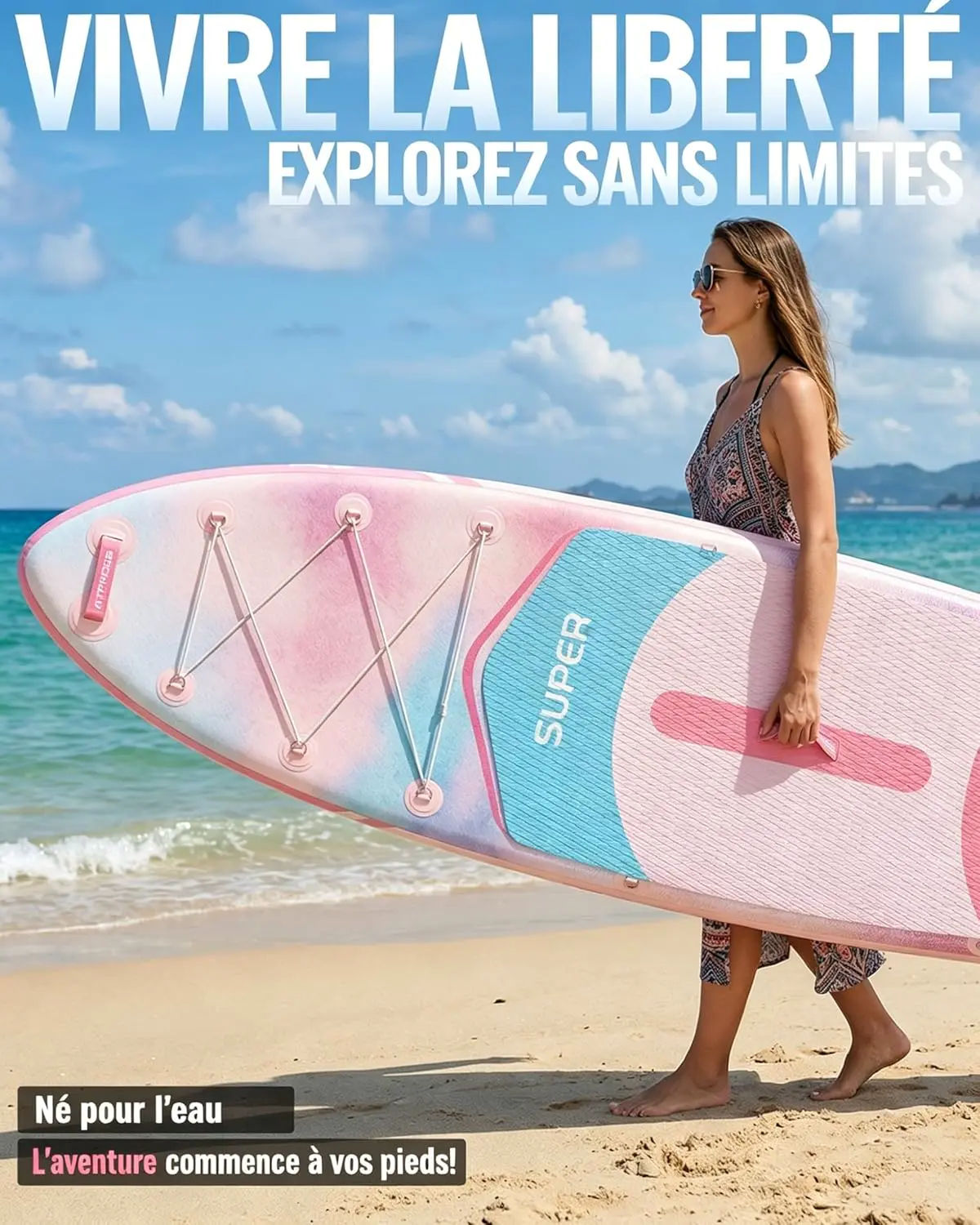 Paddle gonflable Stand Up Paddle Gonflable Adulte avec Siège K… vue 3