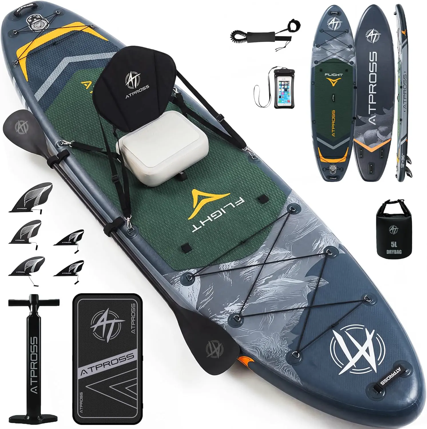 Planche de Paddle Gonflable Adulte avec Siège Kayak & Accessoires
