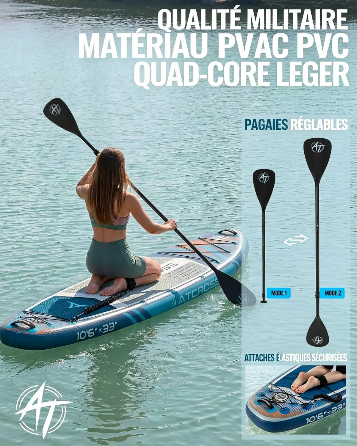 Paddle gonflable Stand Up Paddle Gonflable Adulte avec Siège K… vue 7