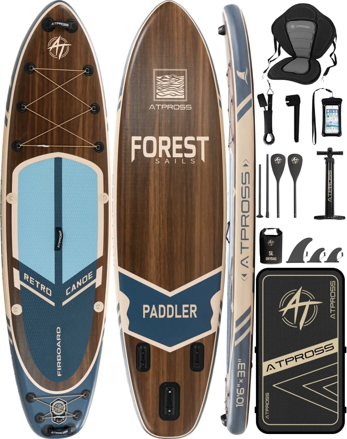 Stand Up Paddle Gonflable Adulte avec Siège Kayak & Accessoires