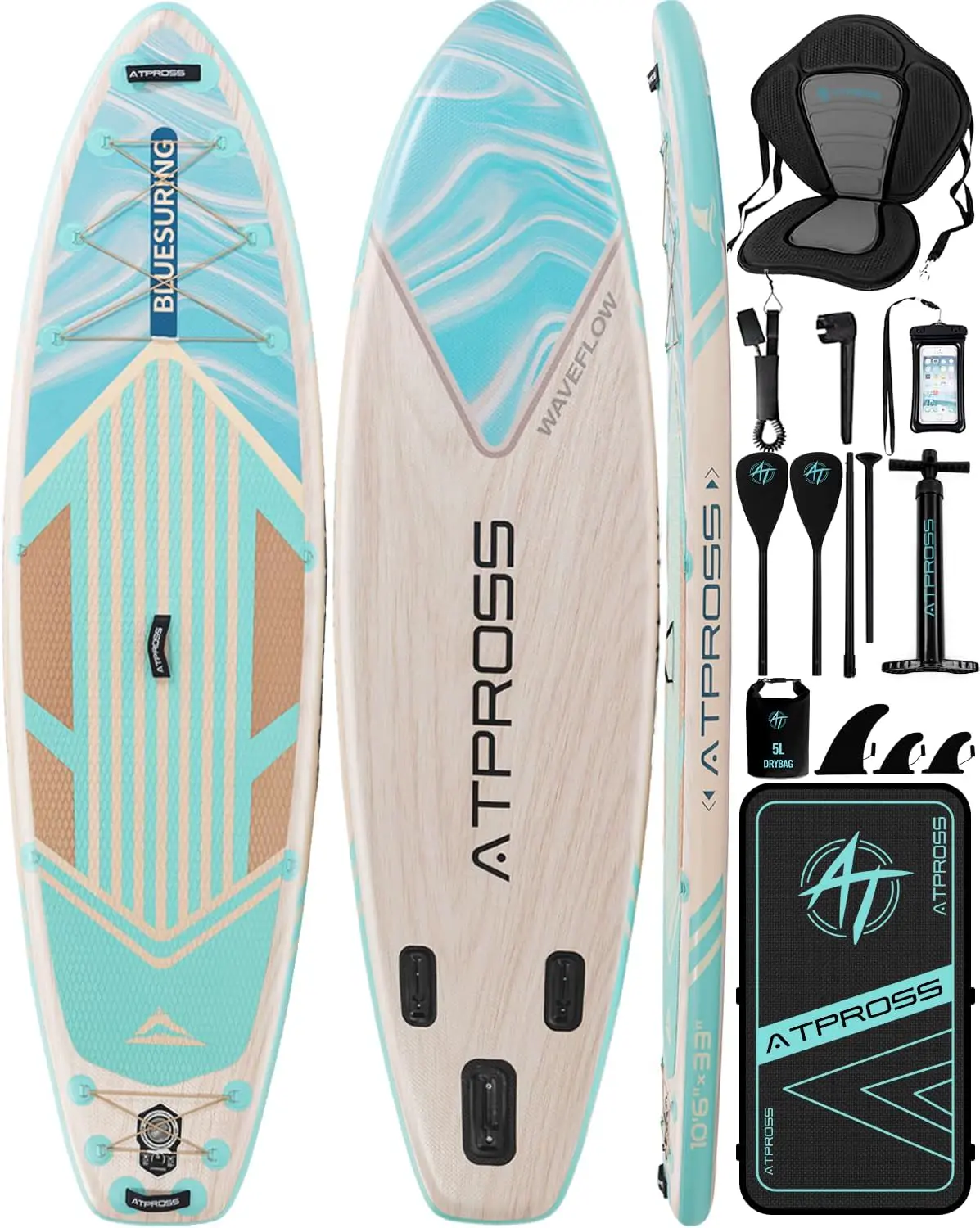Stand Up Paddle Gonflable Adulte avec Siège Kayak & Accessoires