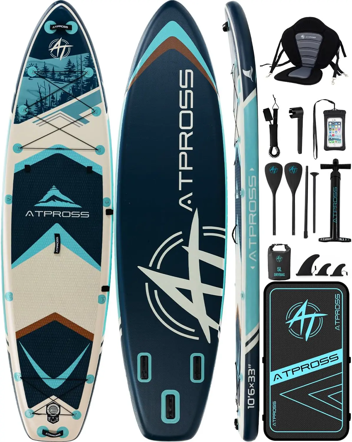 Stand Up Paddle Gonflable Adulte avec Siège Kayak & Accessoires