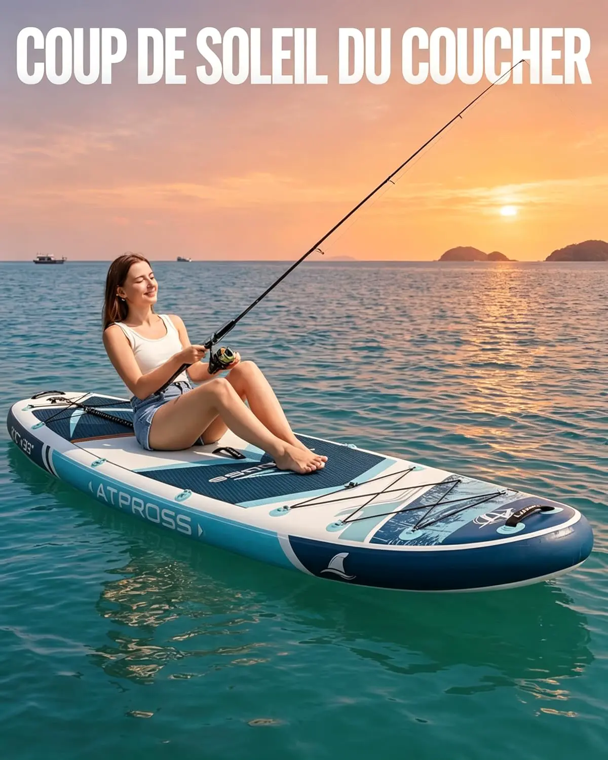 Paddle gonflable bleu vue 8